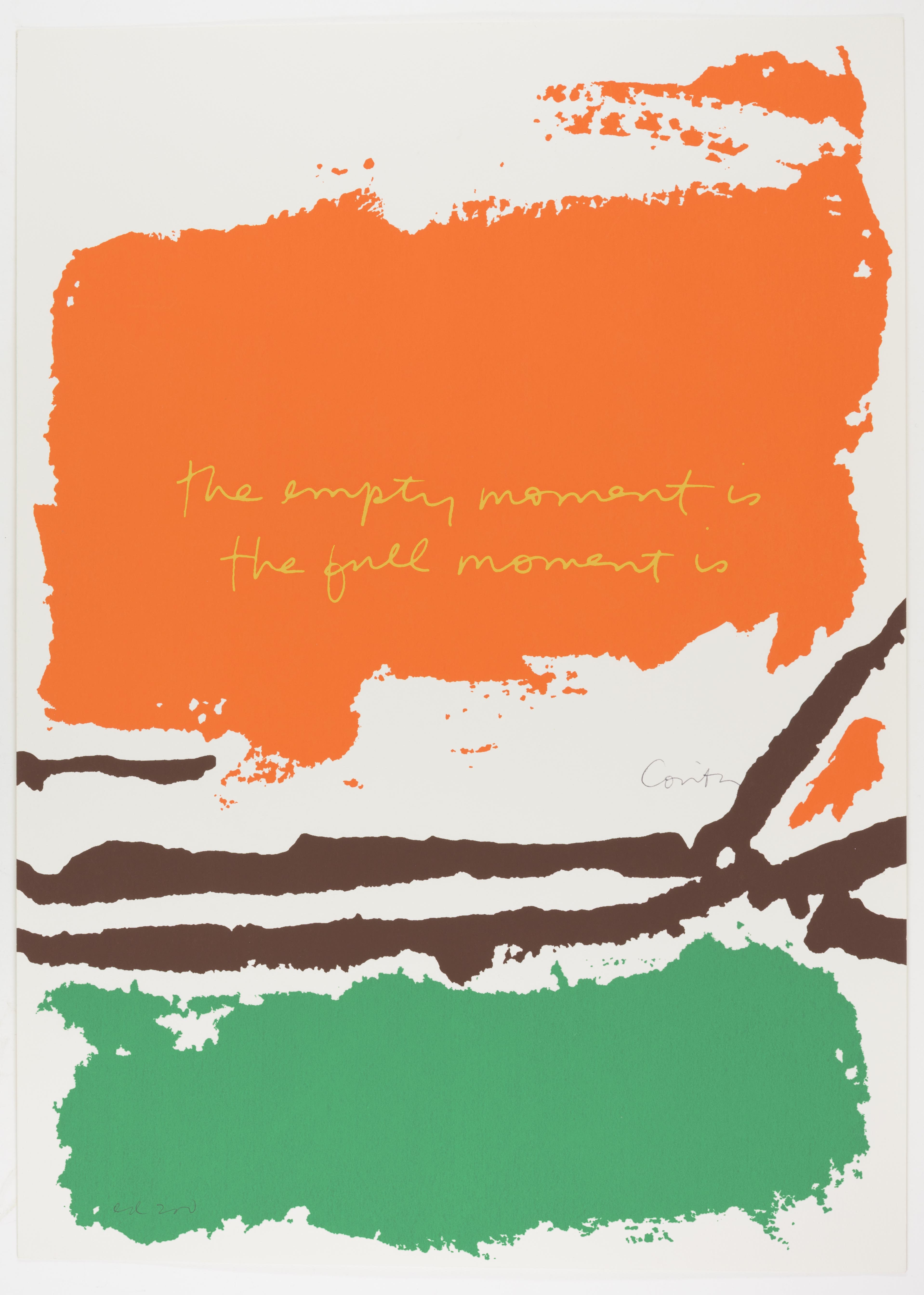 Corita Kent, the empty moment is, 1977