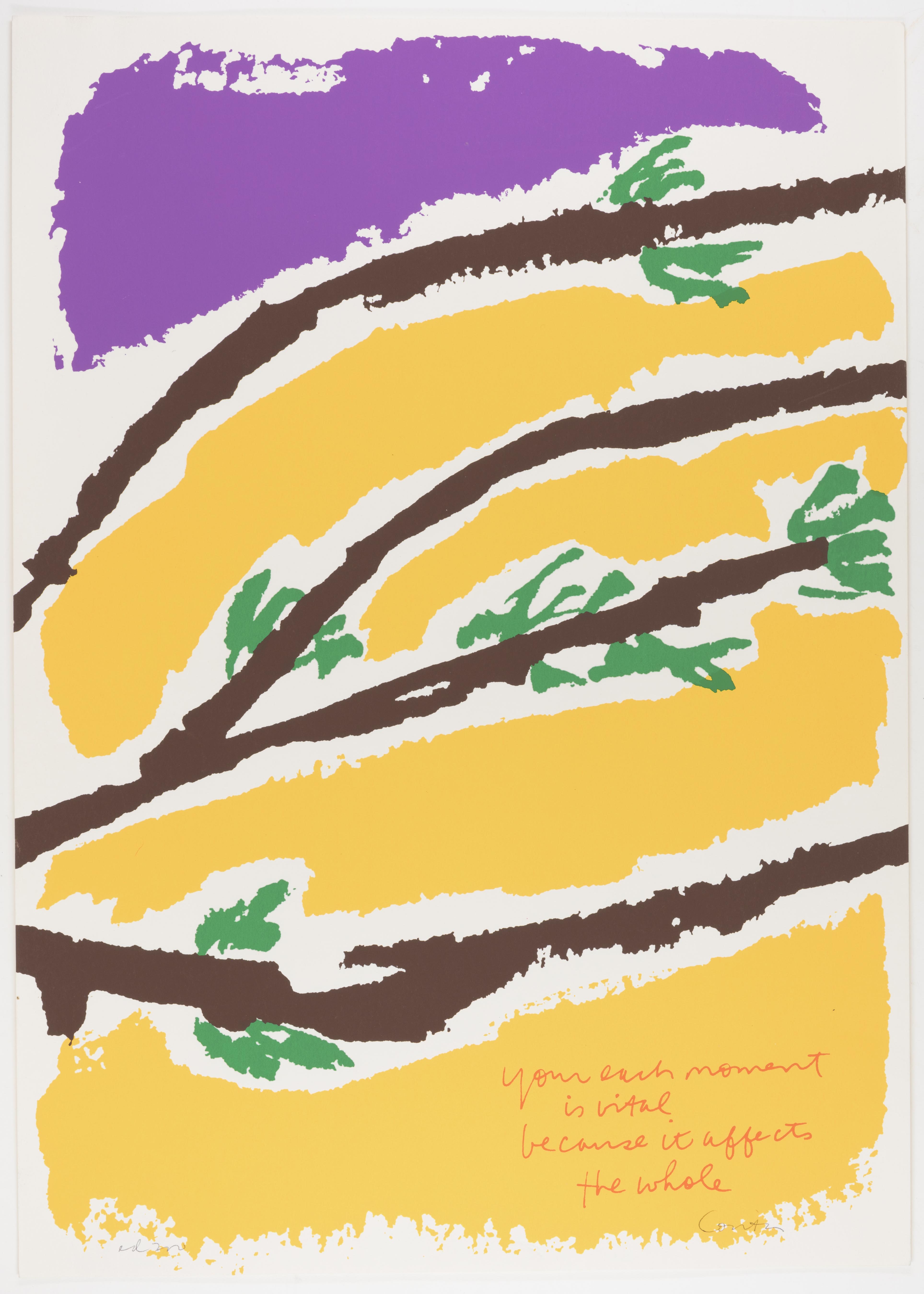 Corita Kent, your each moment, 1977
