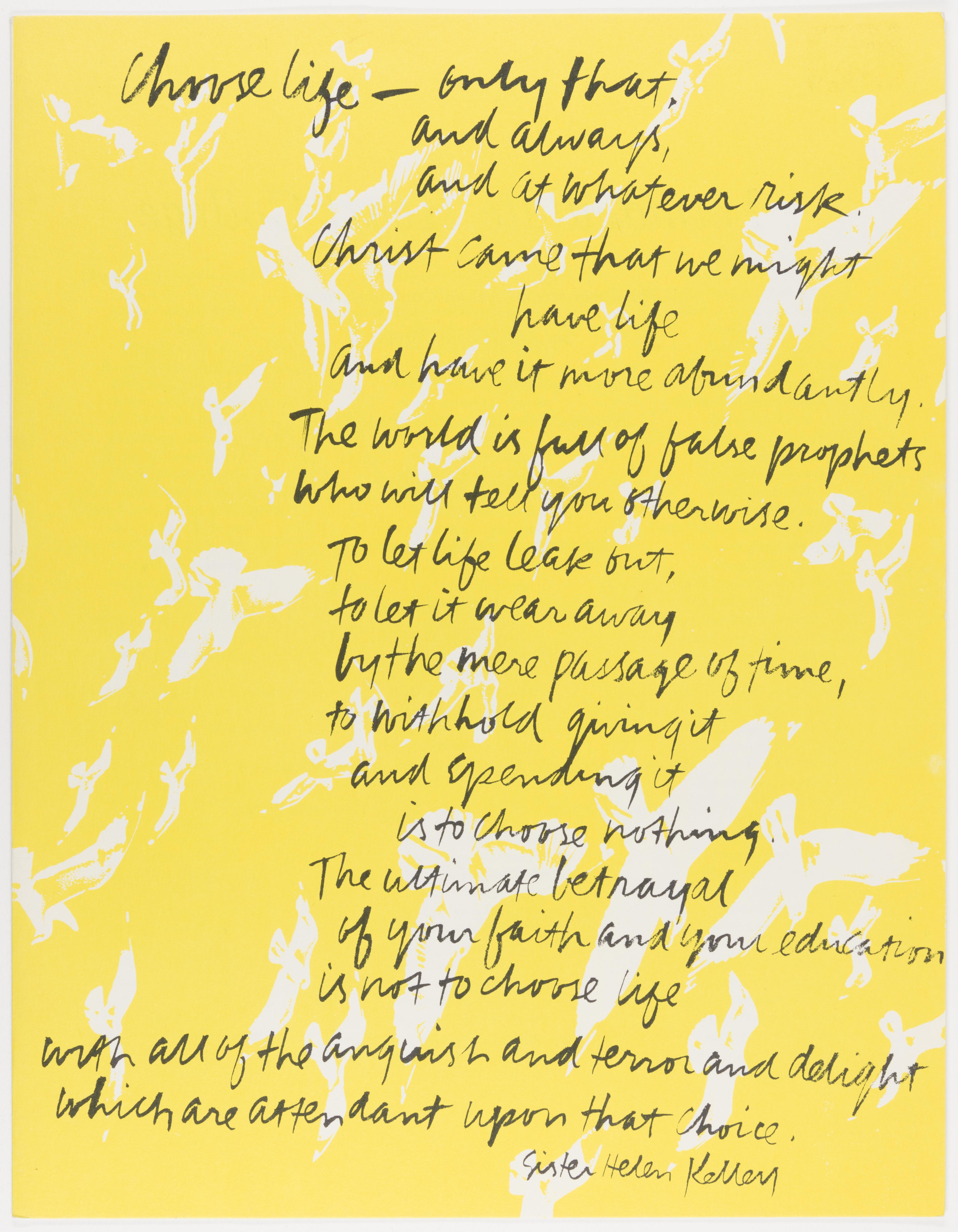Corita Kent, Untitled, 1968