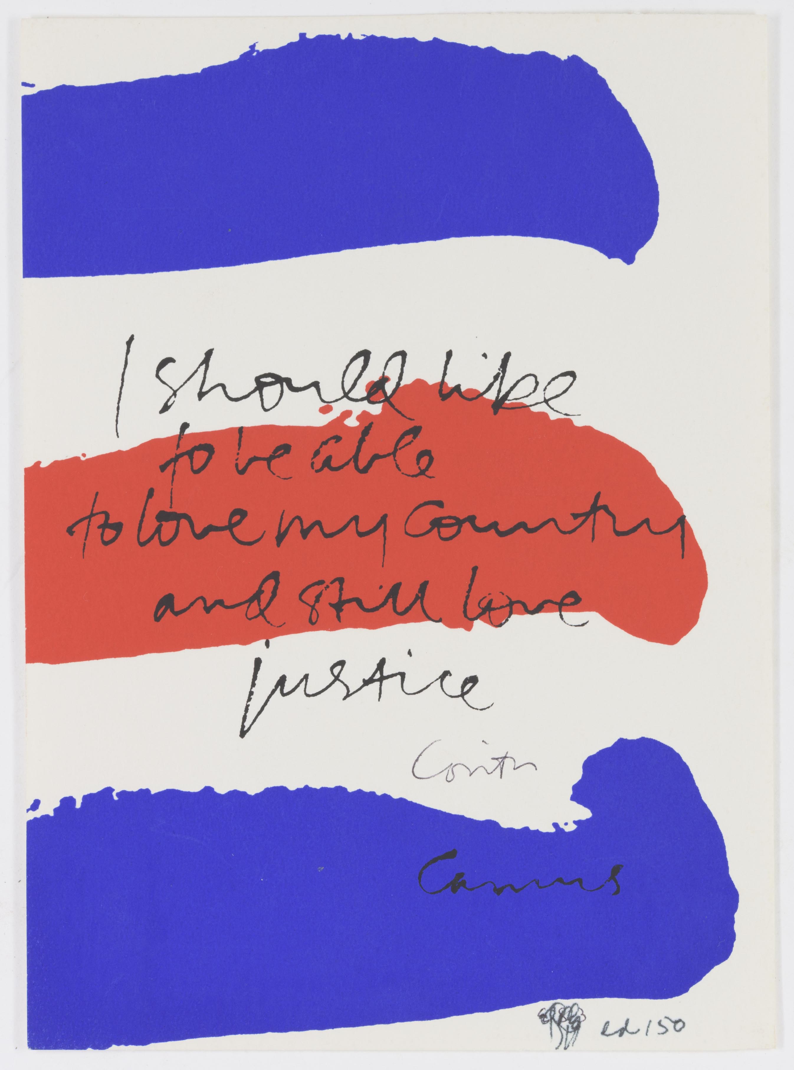 Corita Kent, my country, 1981
