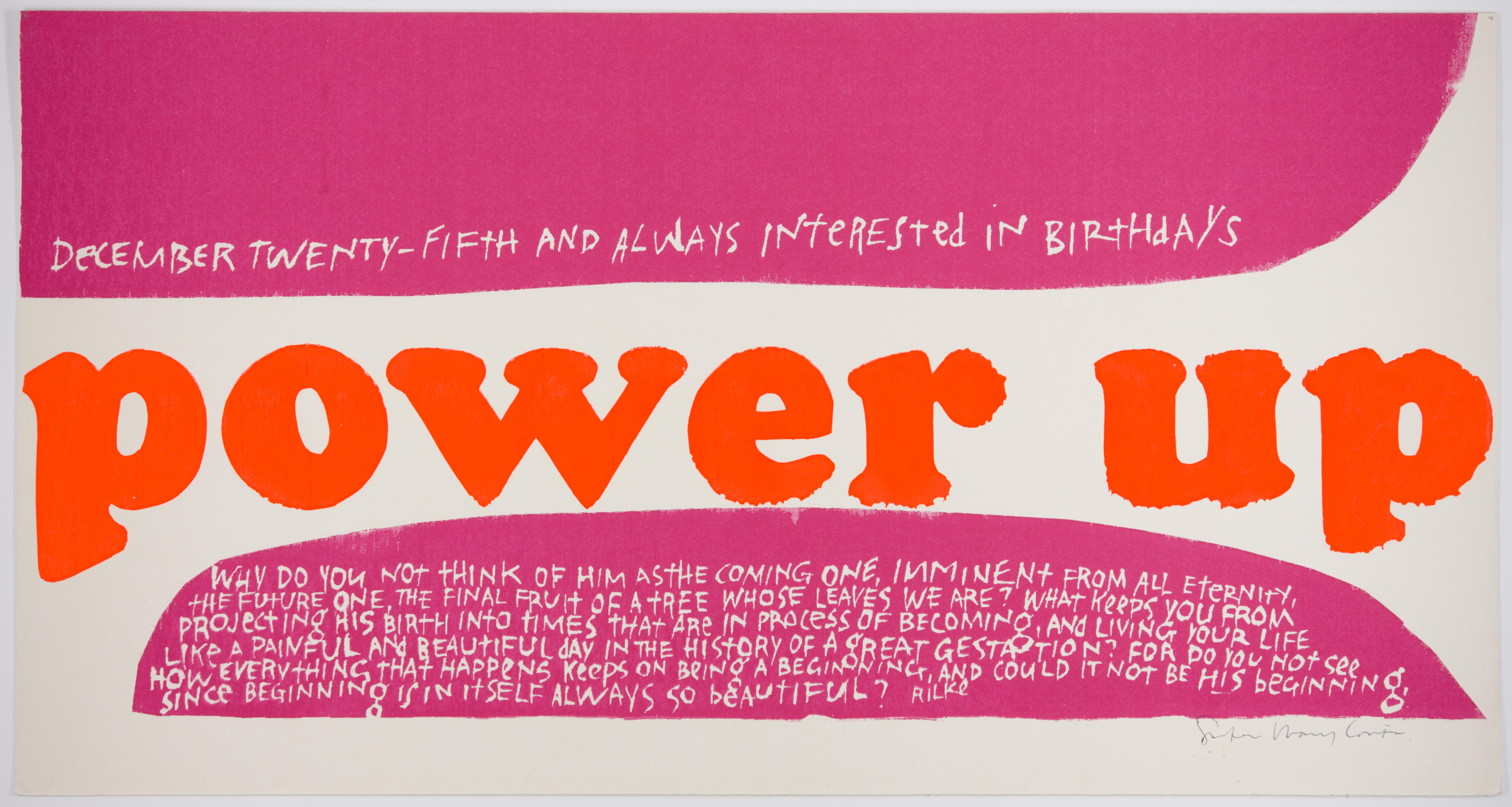 Corita Kent, december 25, 1965