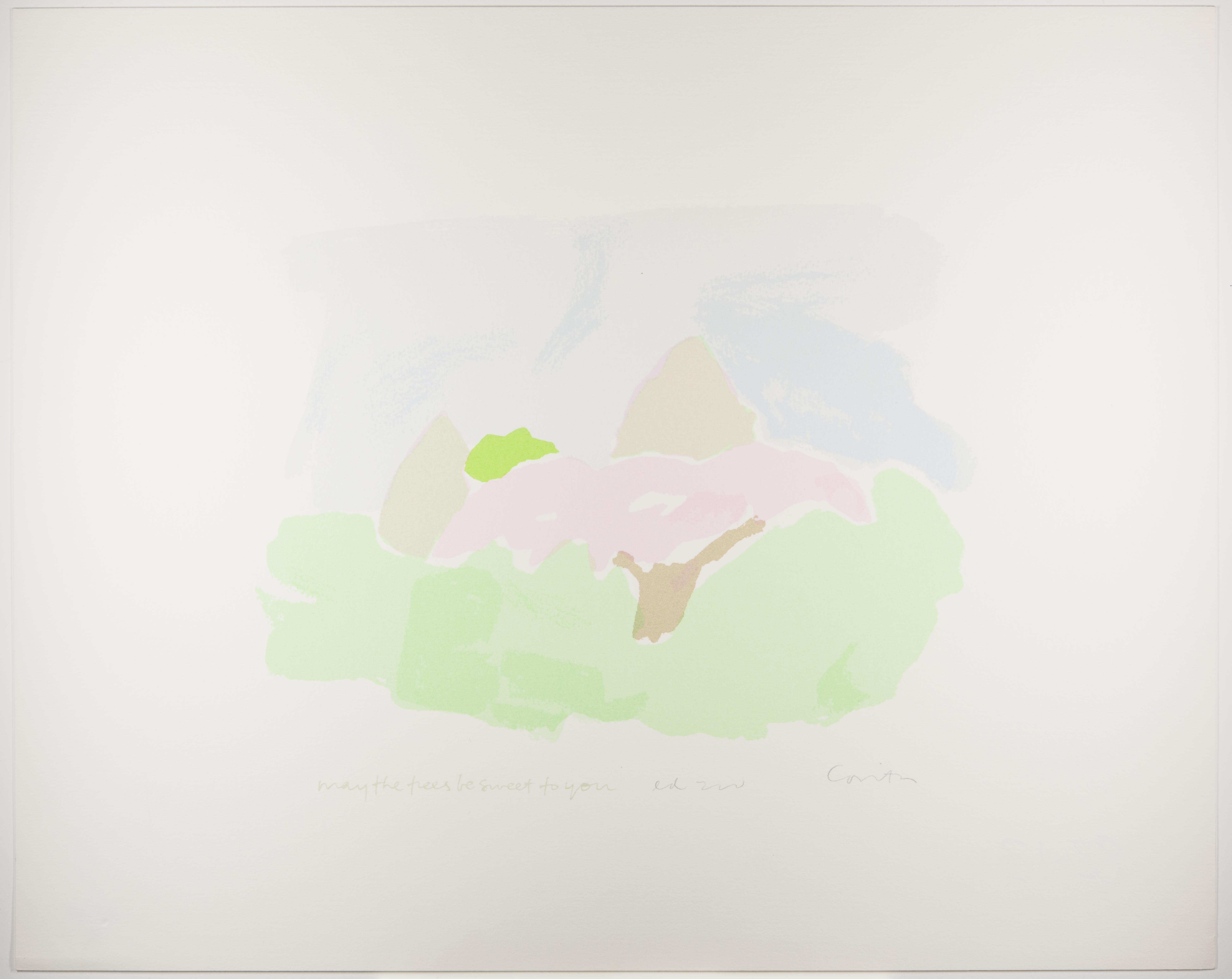 Corita Kent, trees, 1982