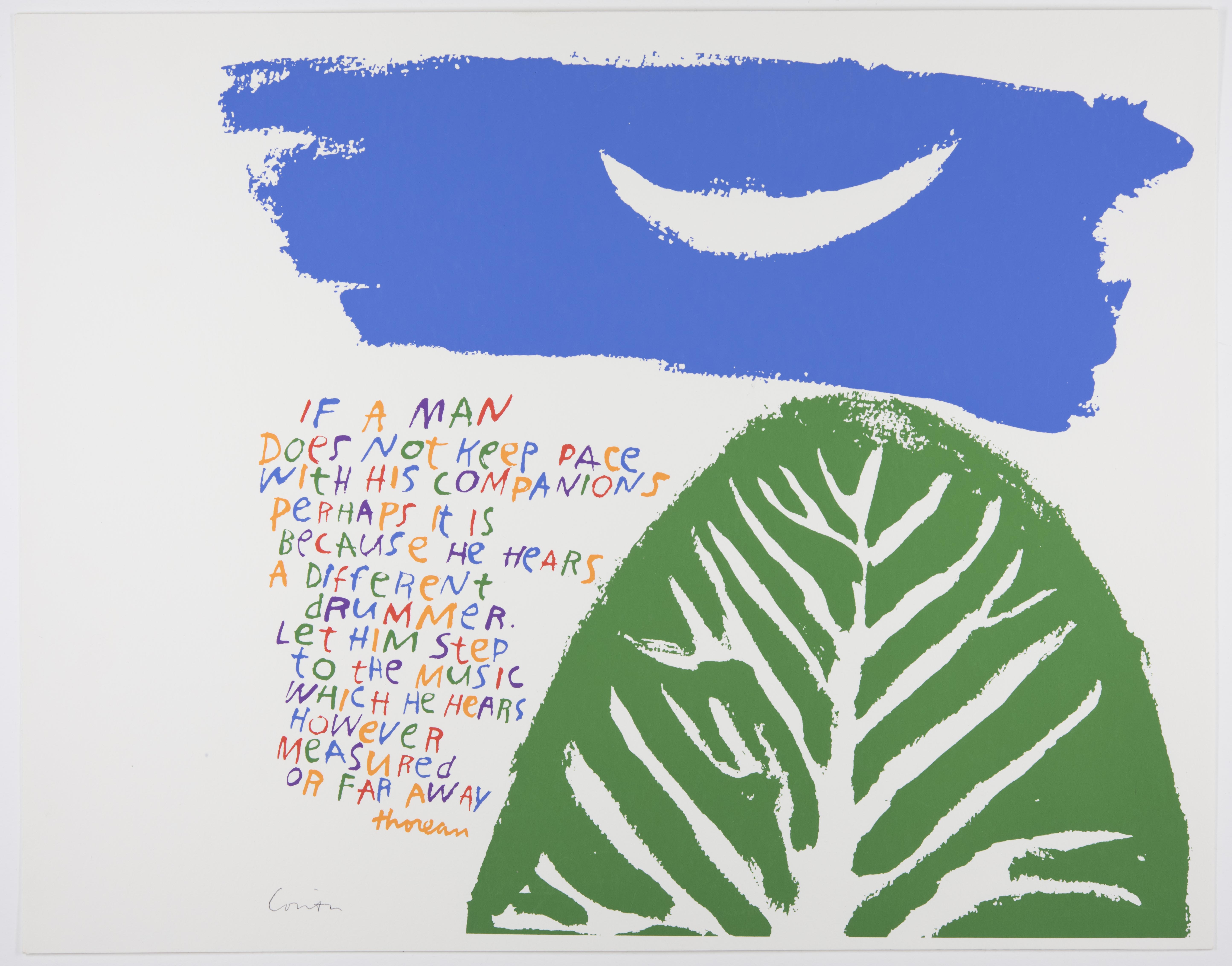 Corita Kent, thoreau, 1971