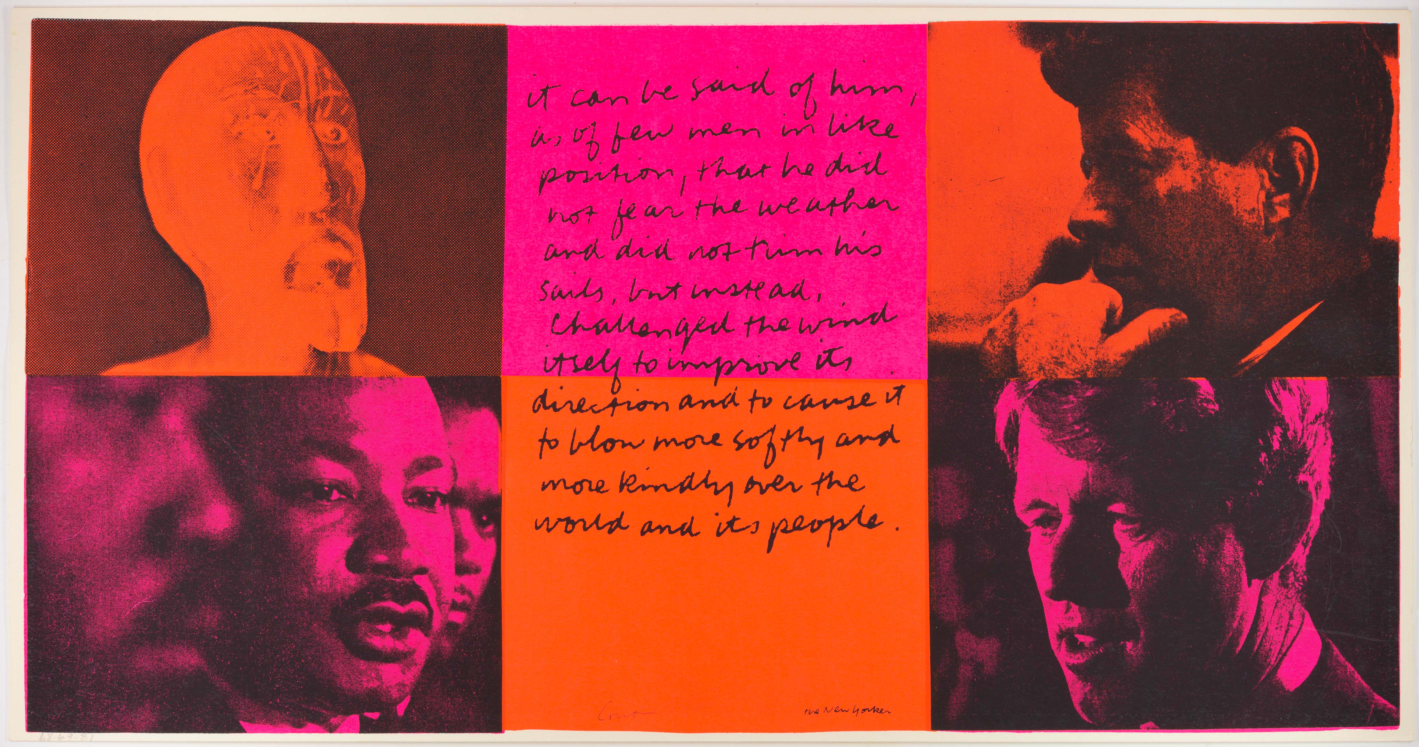 Corita Kent, it can be said of them, 1969