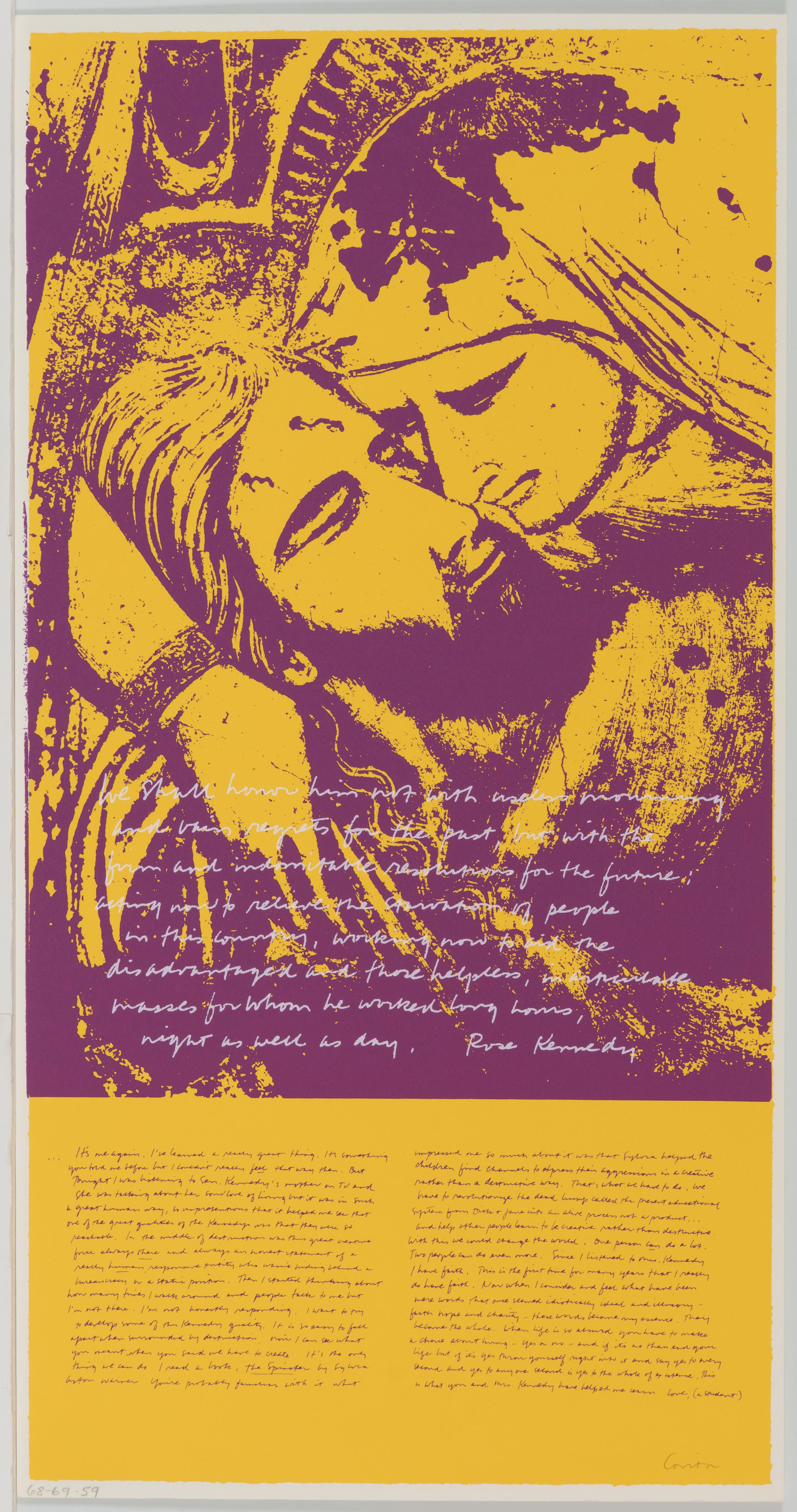 Corita Kent, pieta 1969, 1969