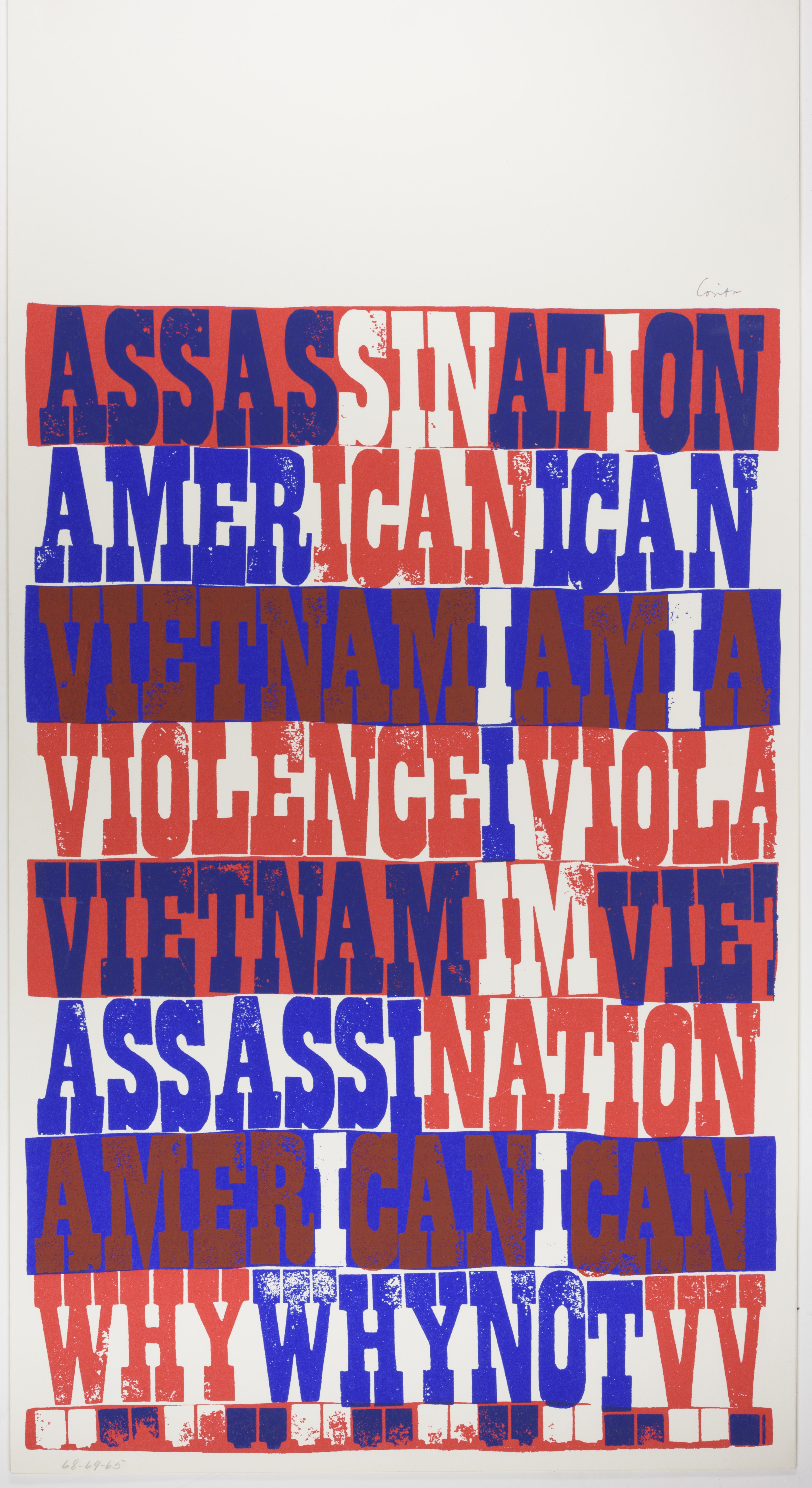 Corita Kent, american sampler, 1969