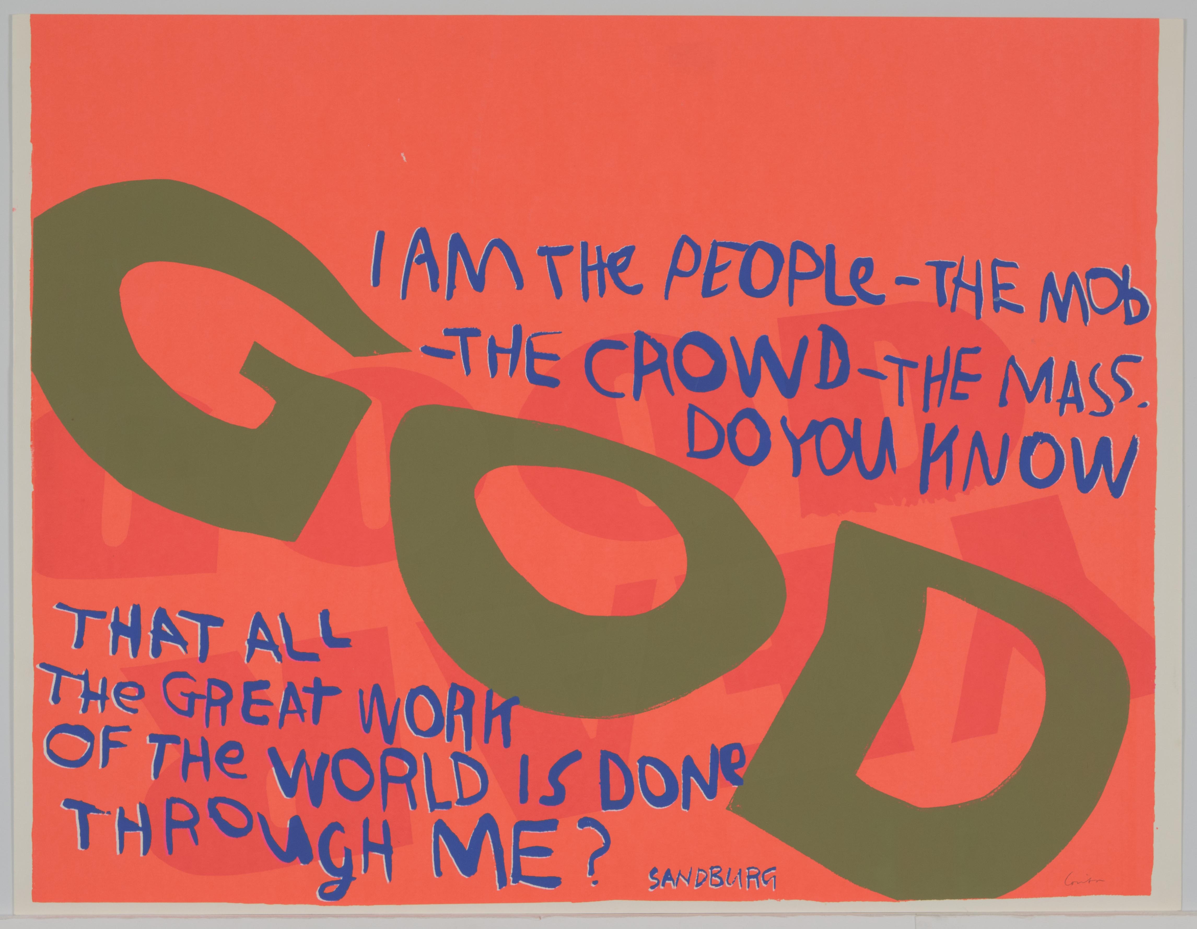 Corita Kent, i am the people, 1967