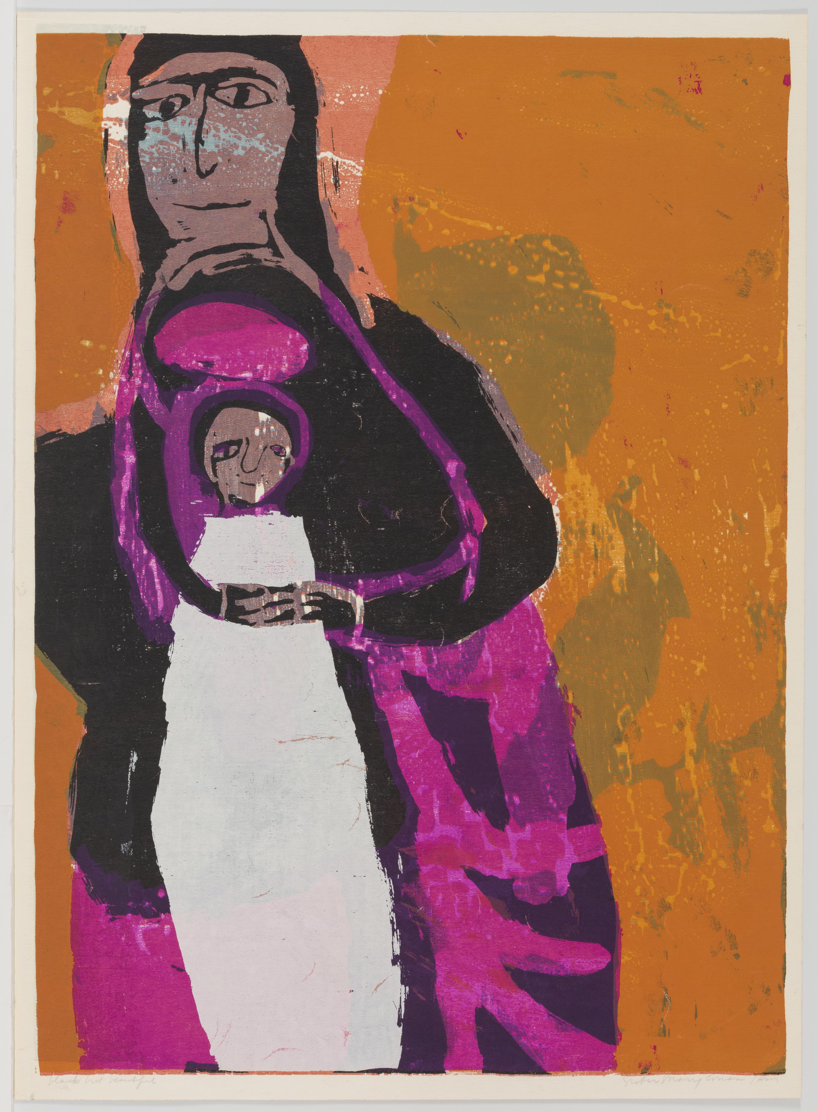 Corita Kent, black but beautiful, 1960