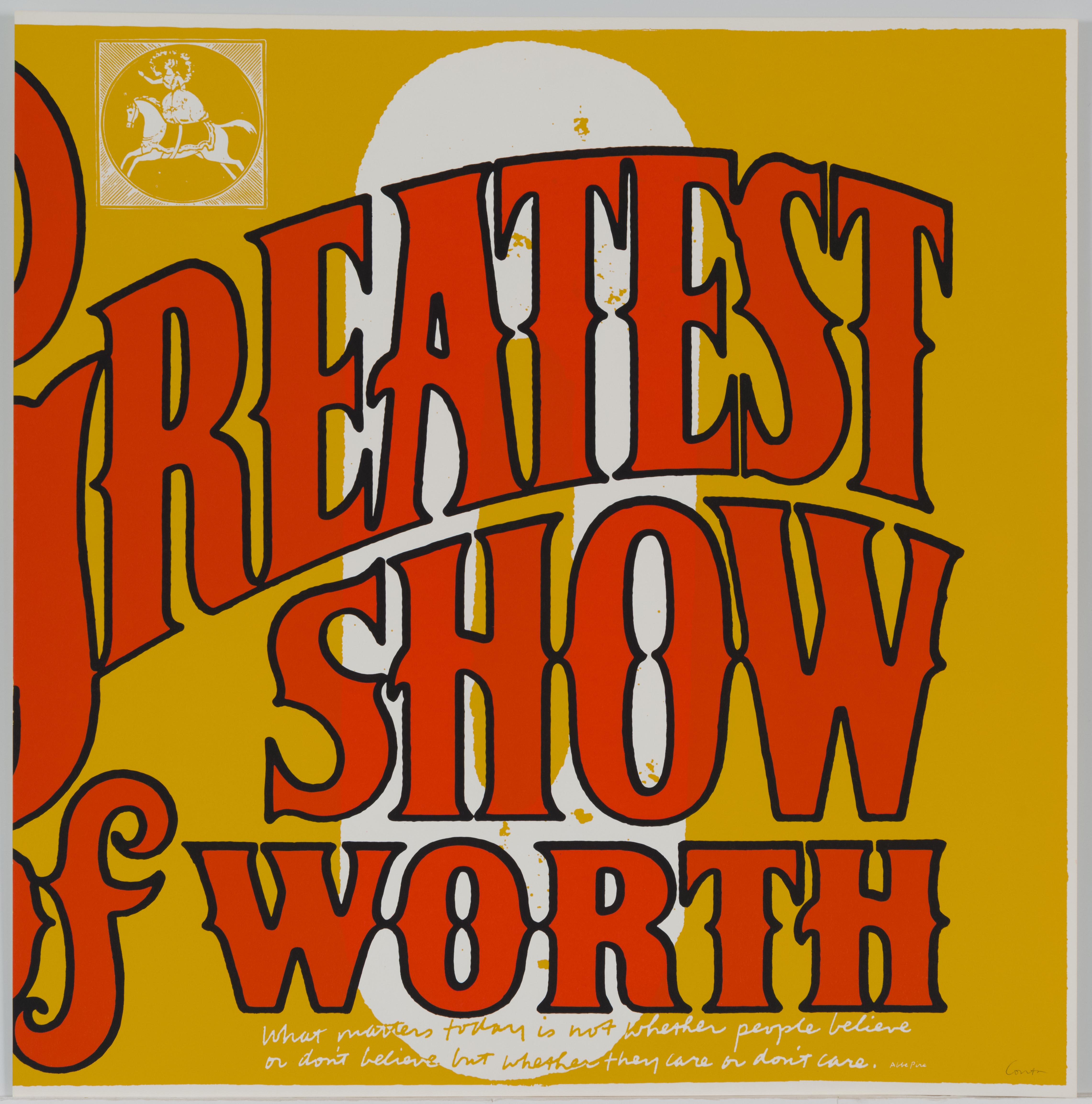 Corita Kent, o greatest show of worth, 1968