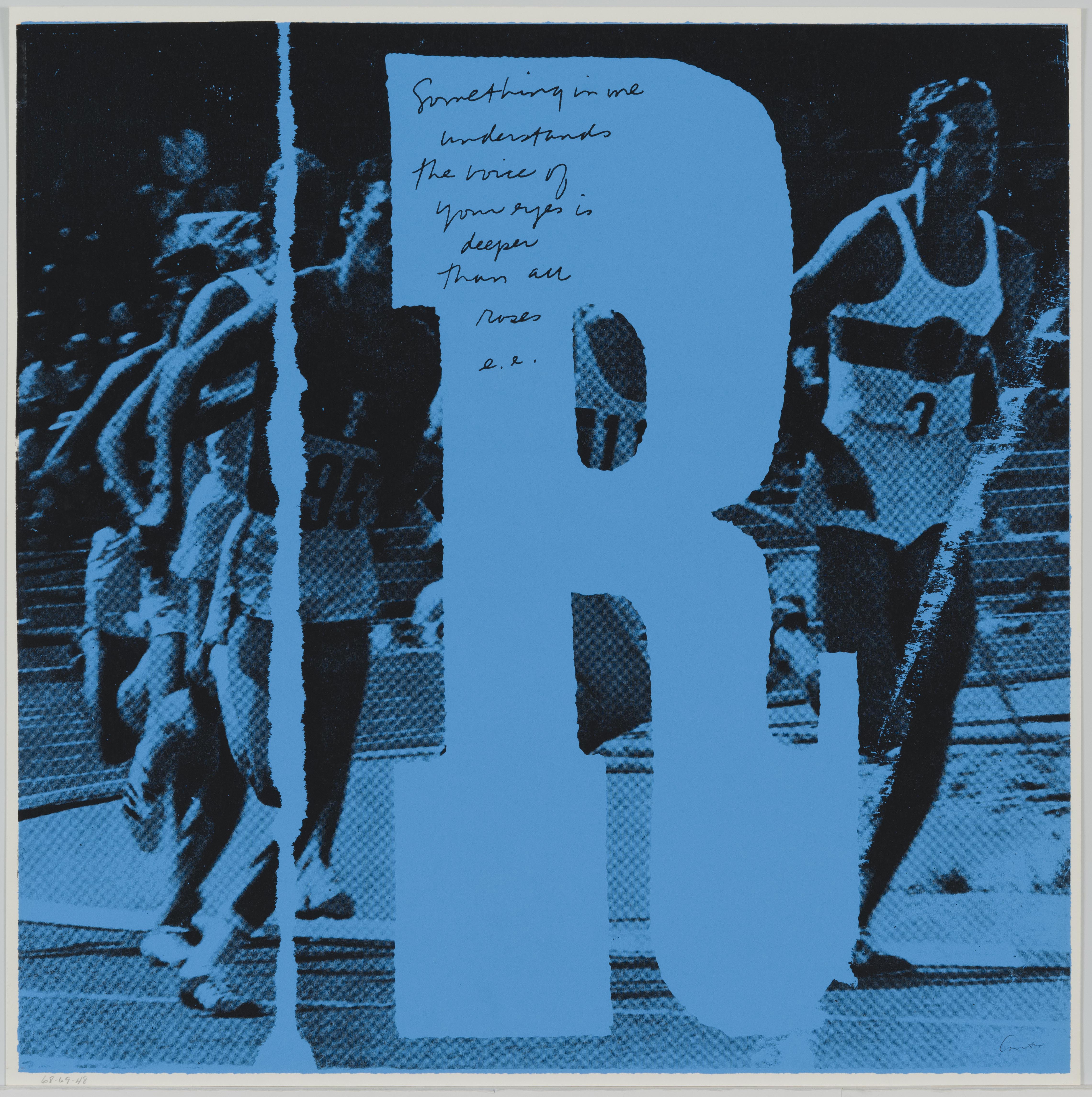 Corita Kent, r rosey runners, 1968