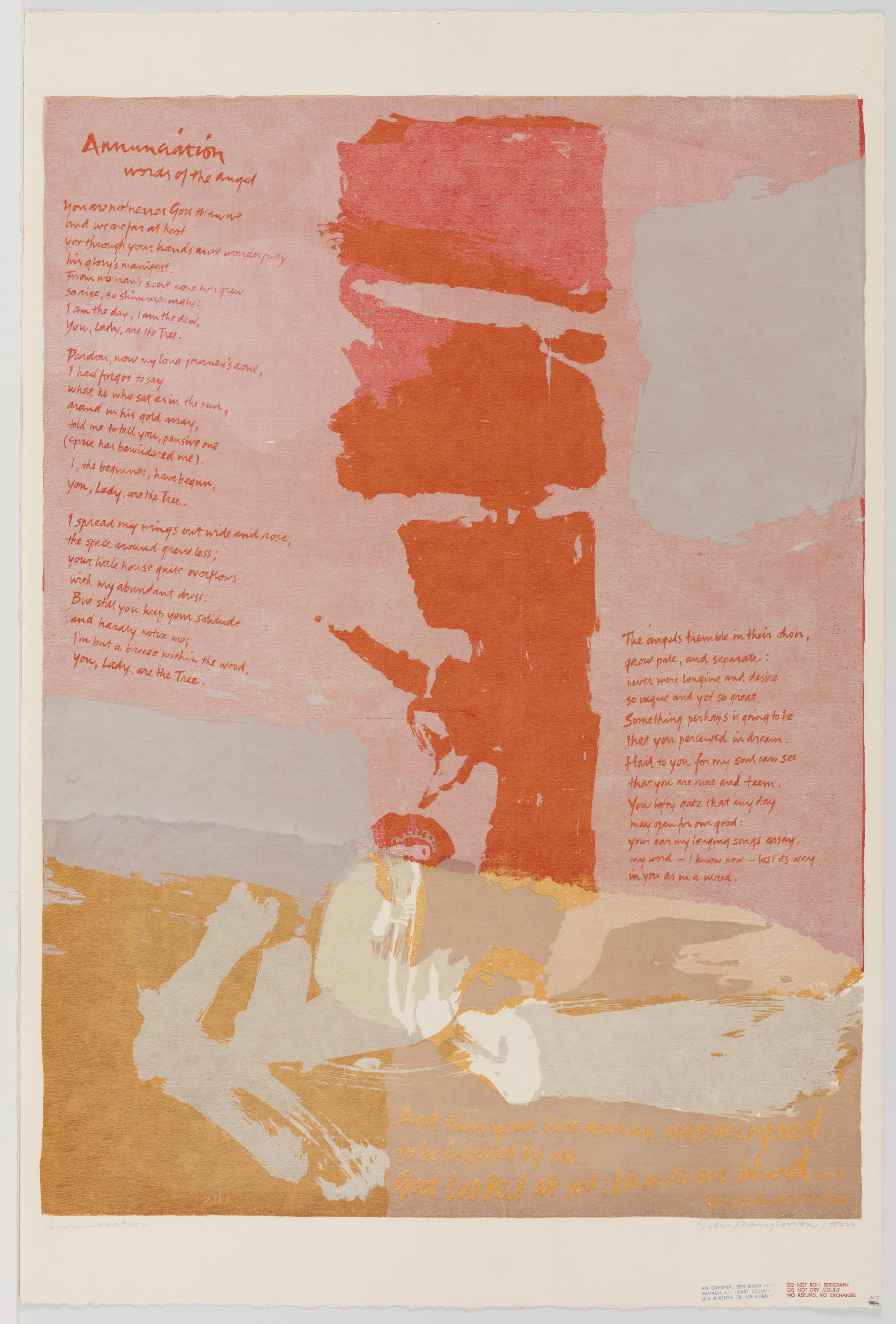 Corita Kent, annunciation, 1960