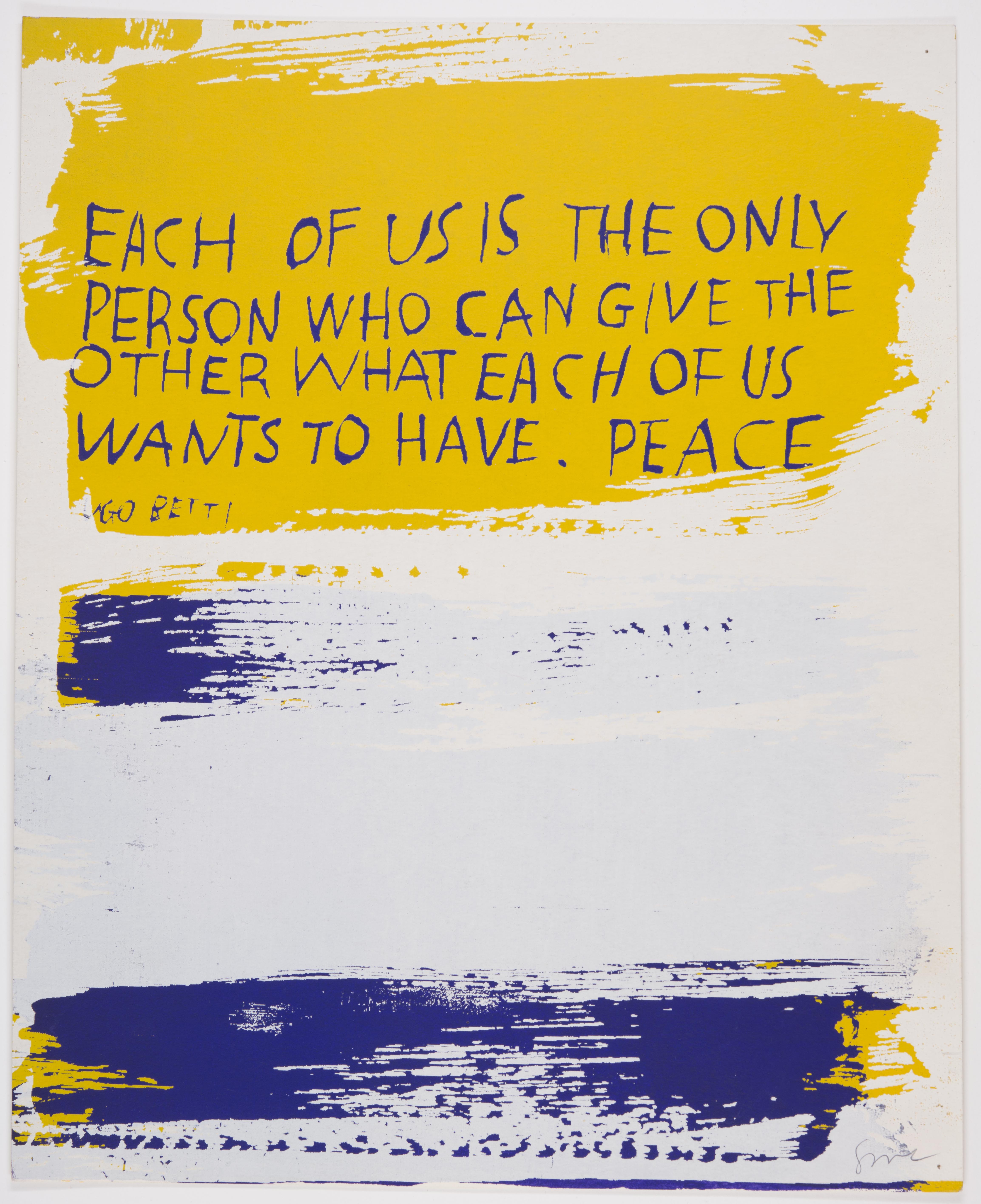 Corita Kent, peace, 1964