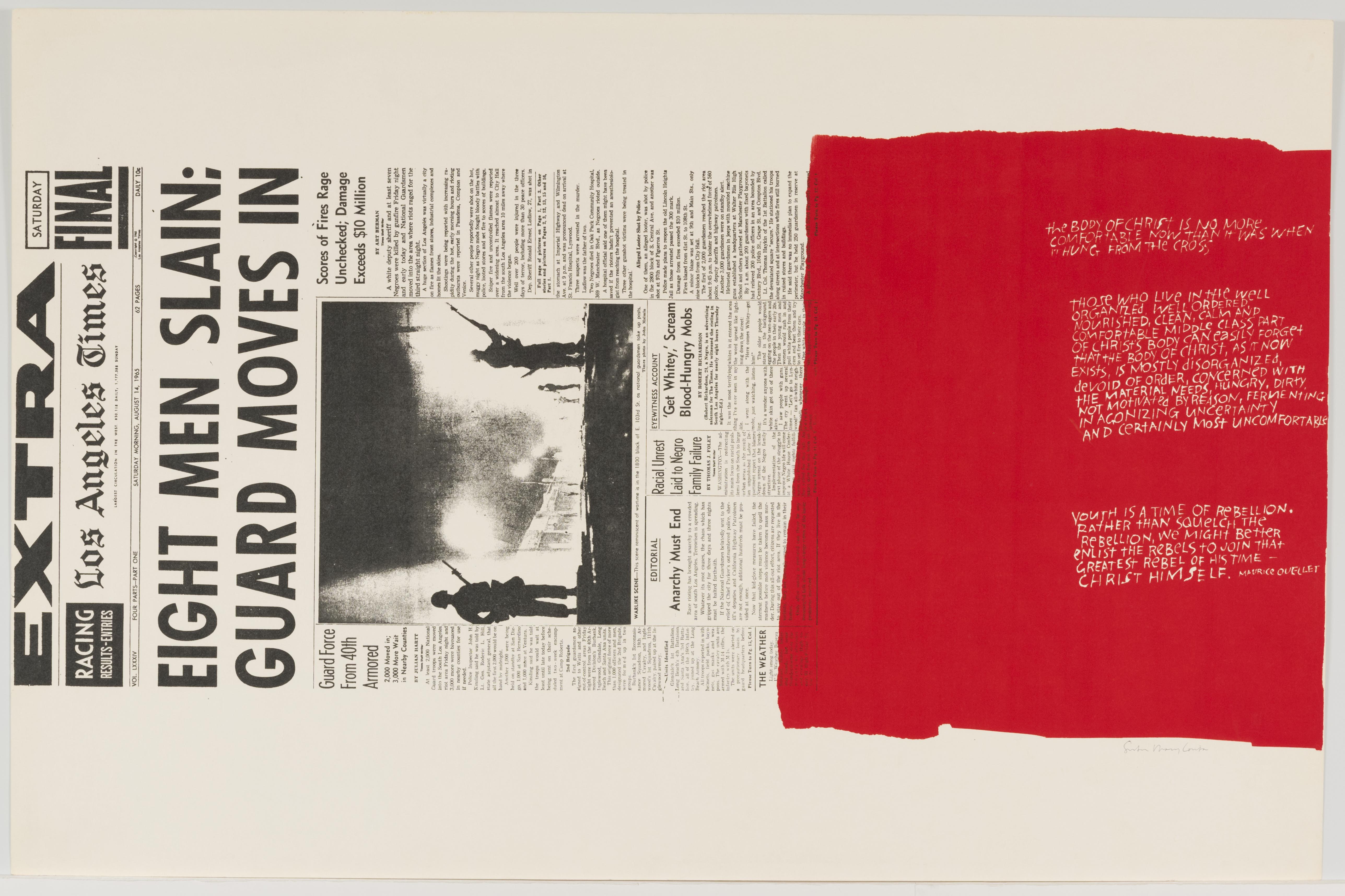Corita Kent, my people, 1965