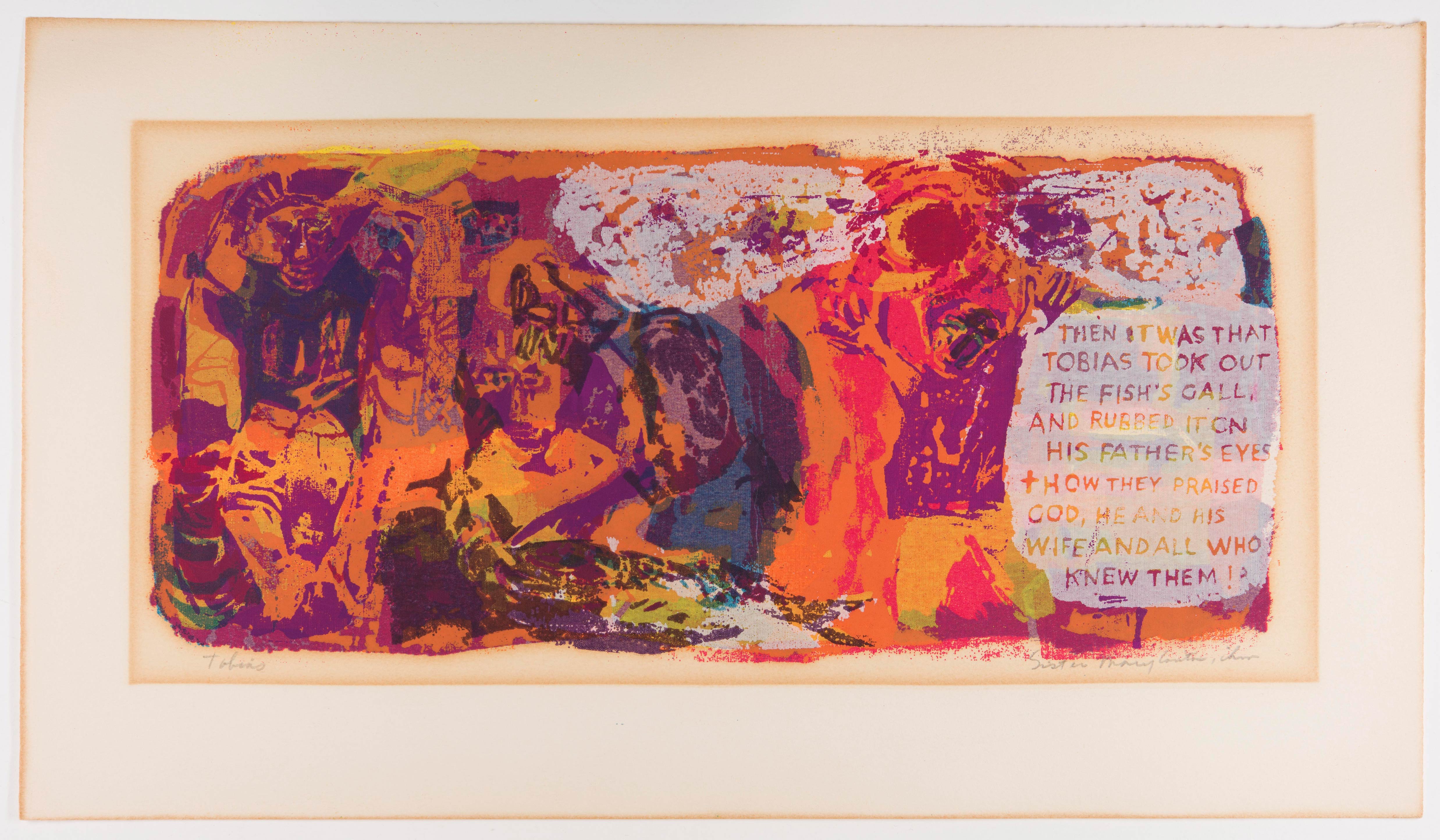 Corita Kent, tobias, 1956