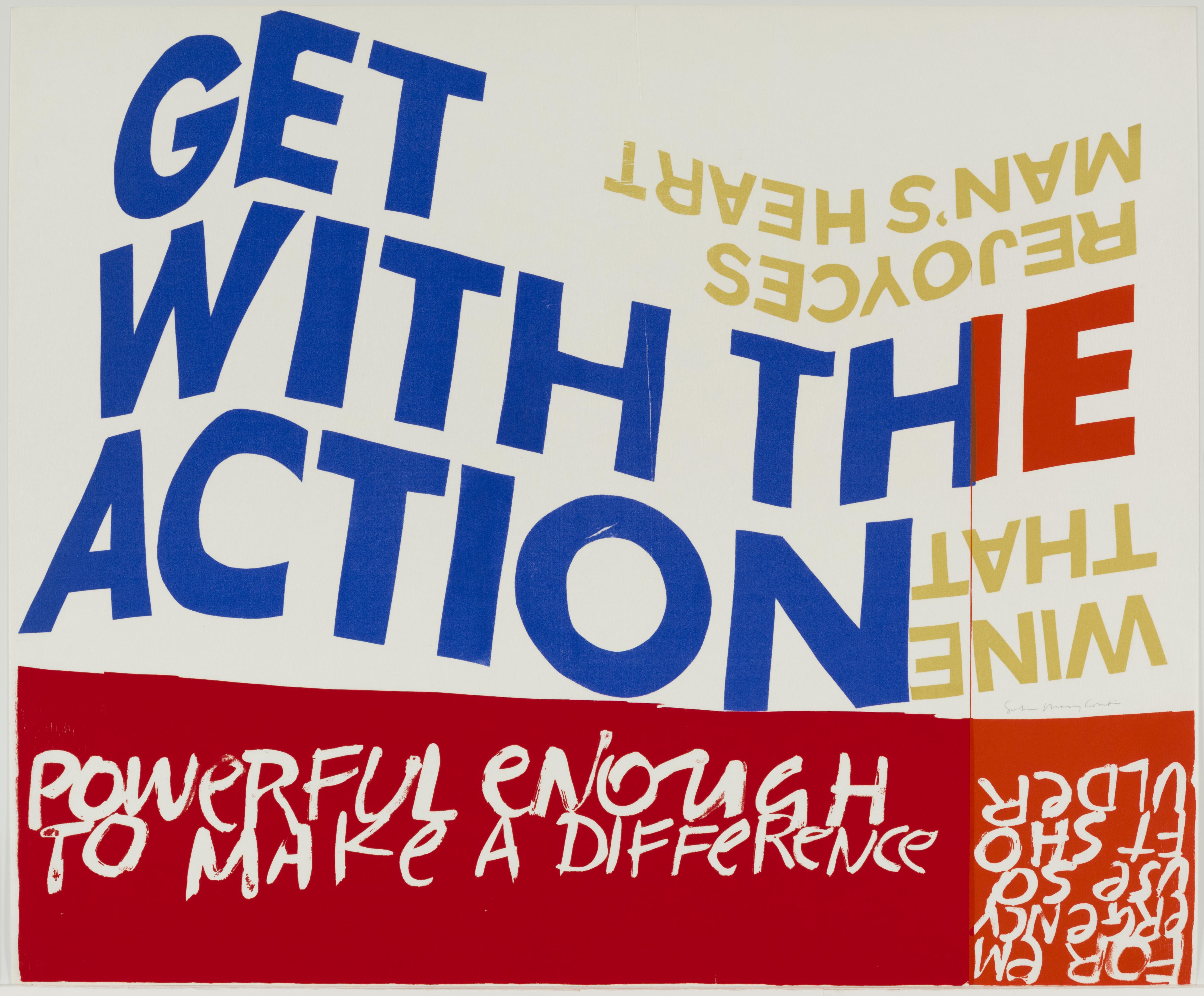 Corita Kent, for emergency use soft shoulder, 1966