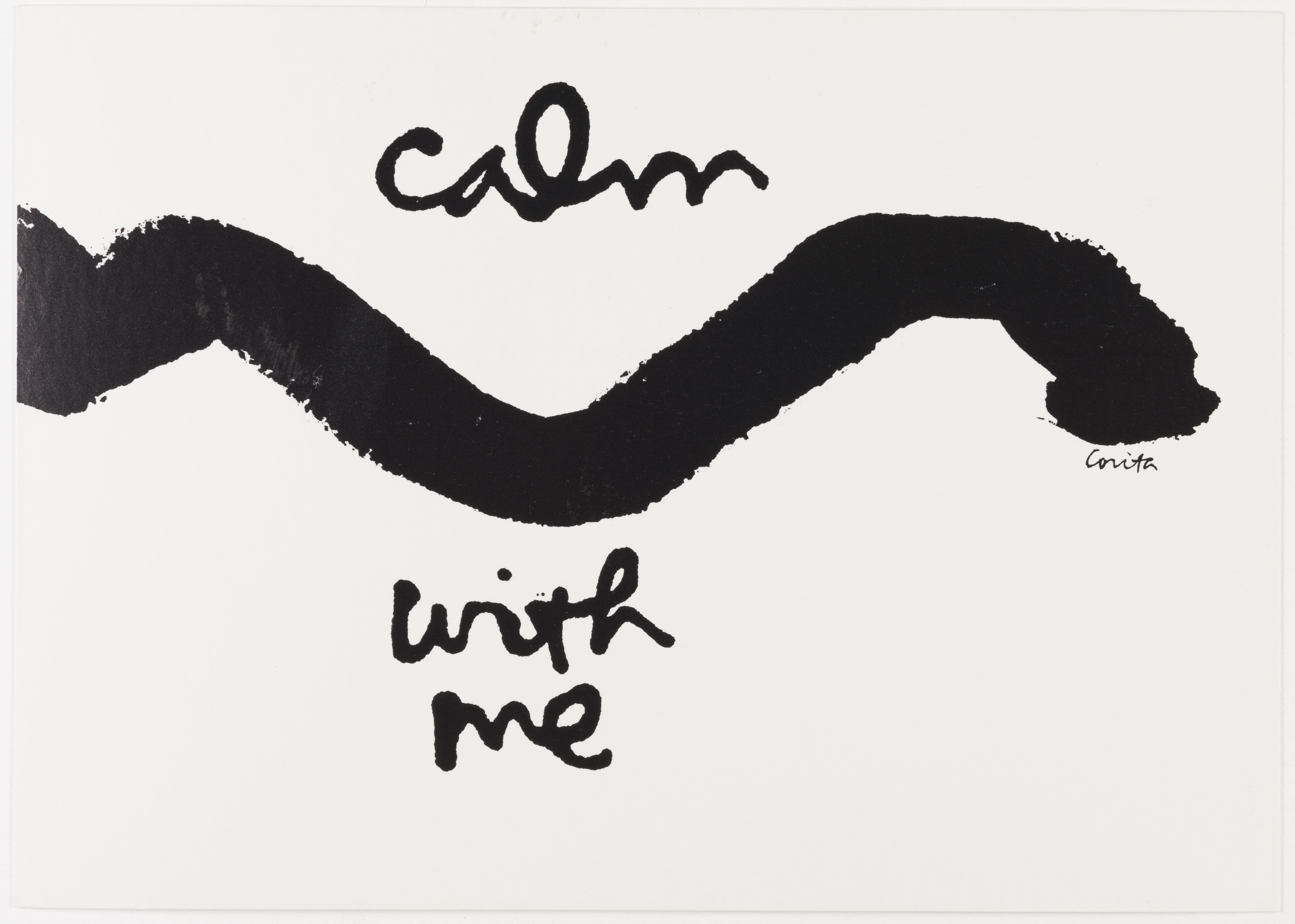 Corita Kent, high cards, 1974