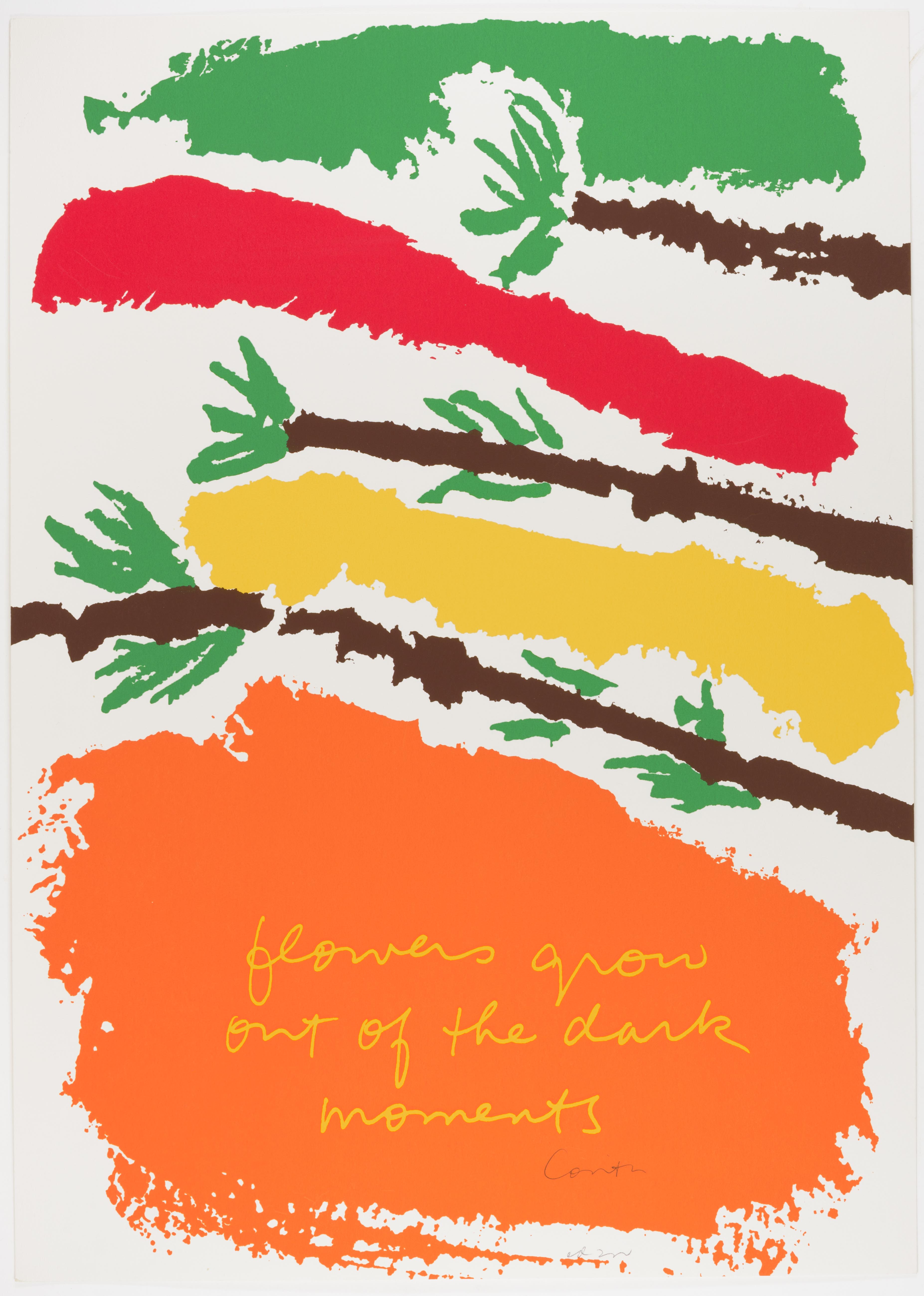 Corita Kent, flowers grow, 1977