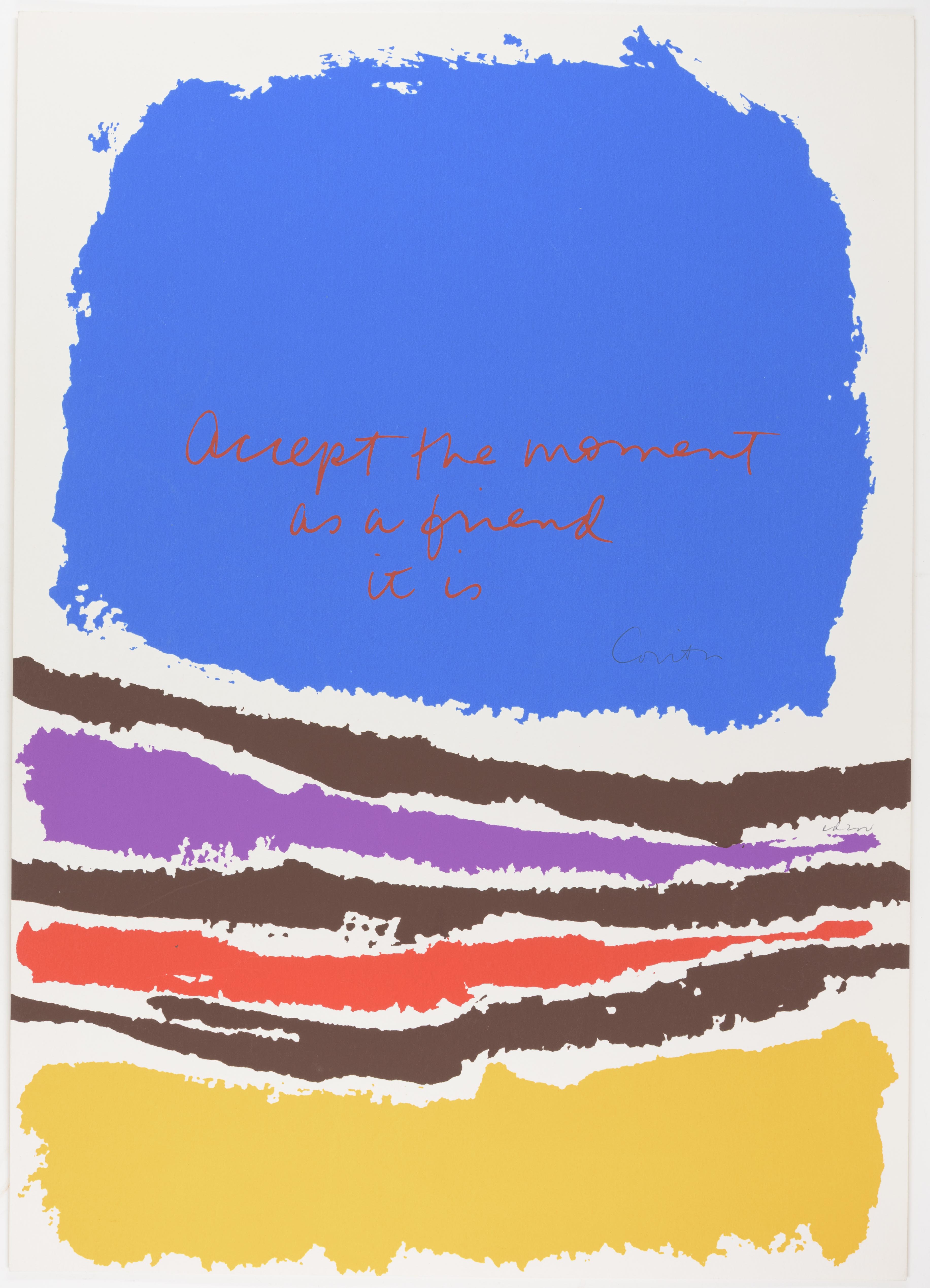Corita Kent, accept the moment, 1977