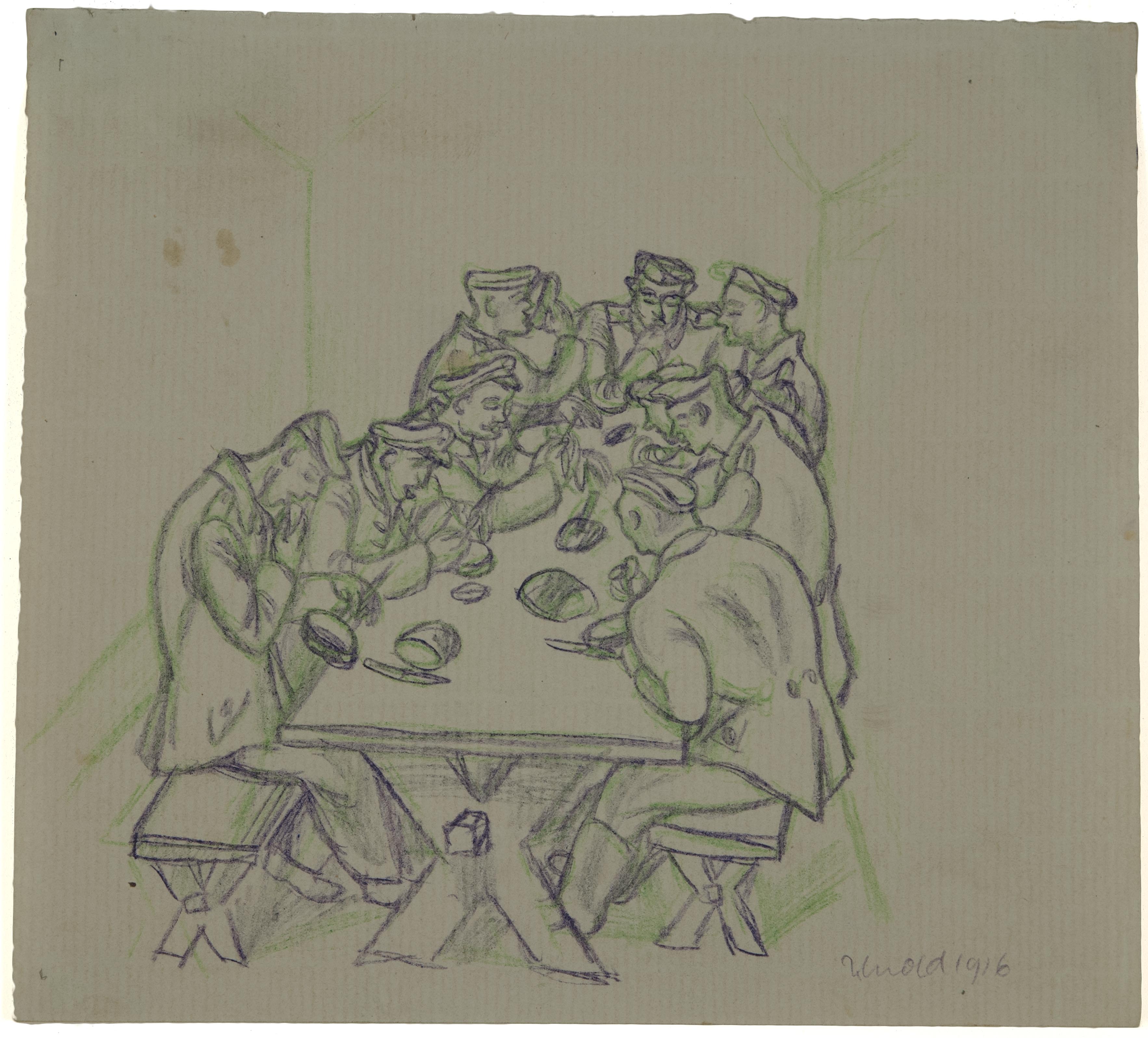 Max Unold, Soldiers in Frontline Trenches, 1916