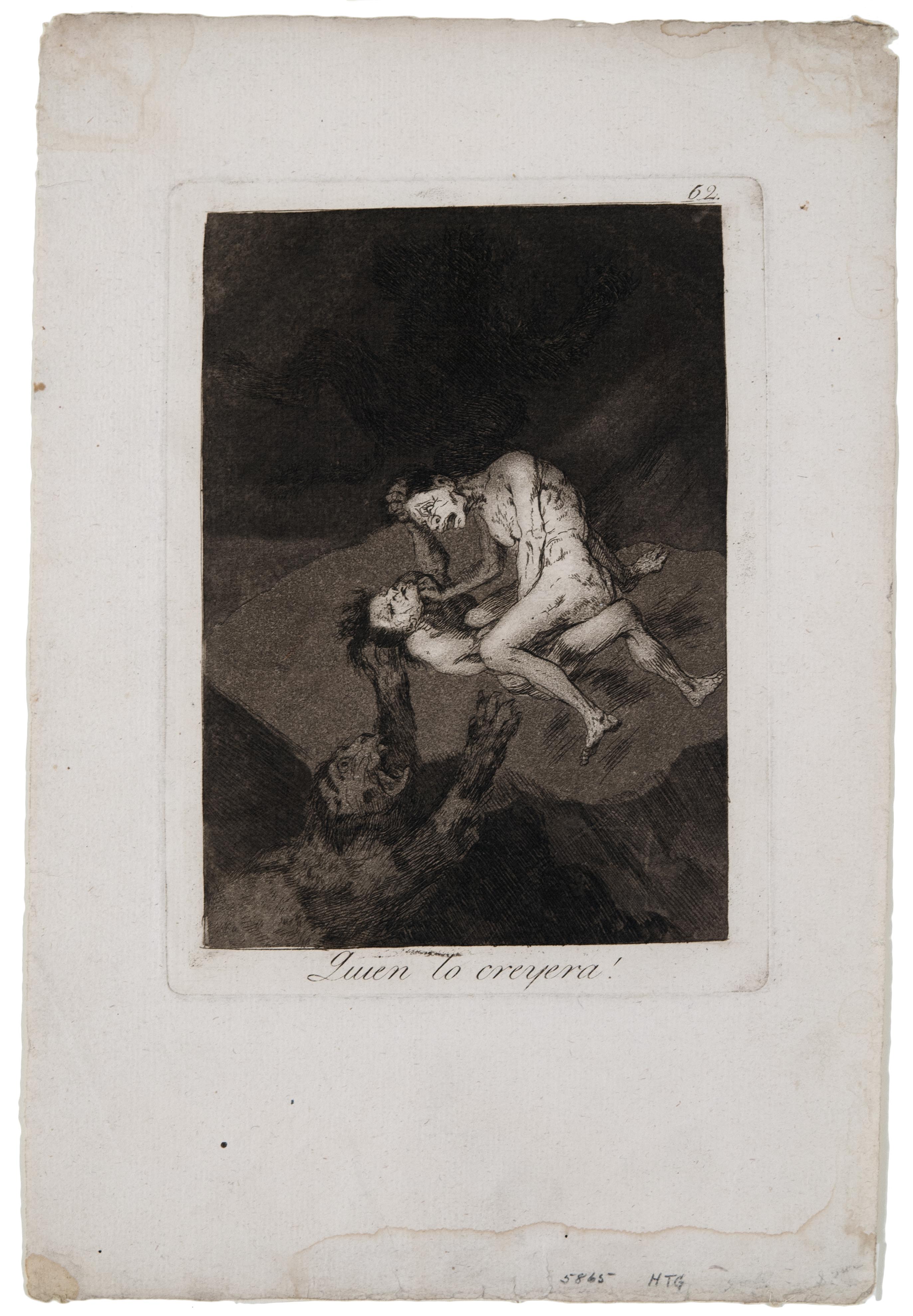 Francisco José de Goya y Lucientes, Quien lo Creyera, Plate 62, 1793-1798