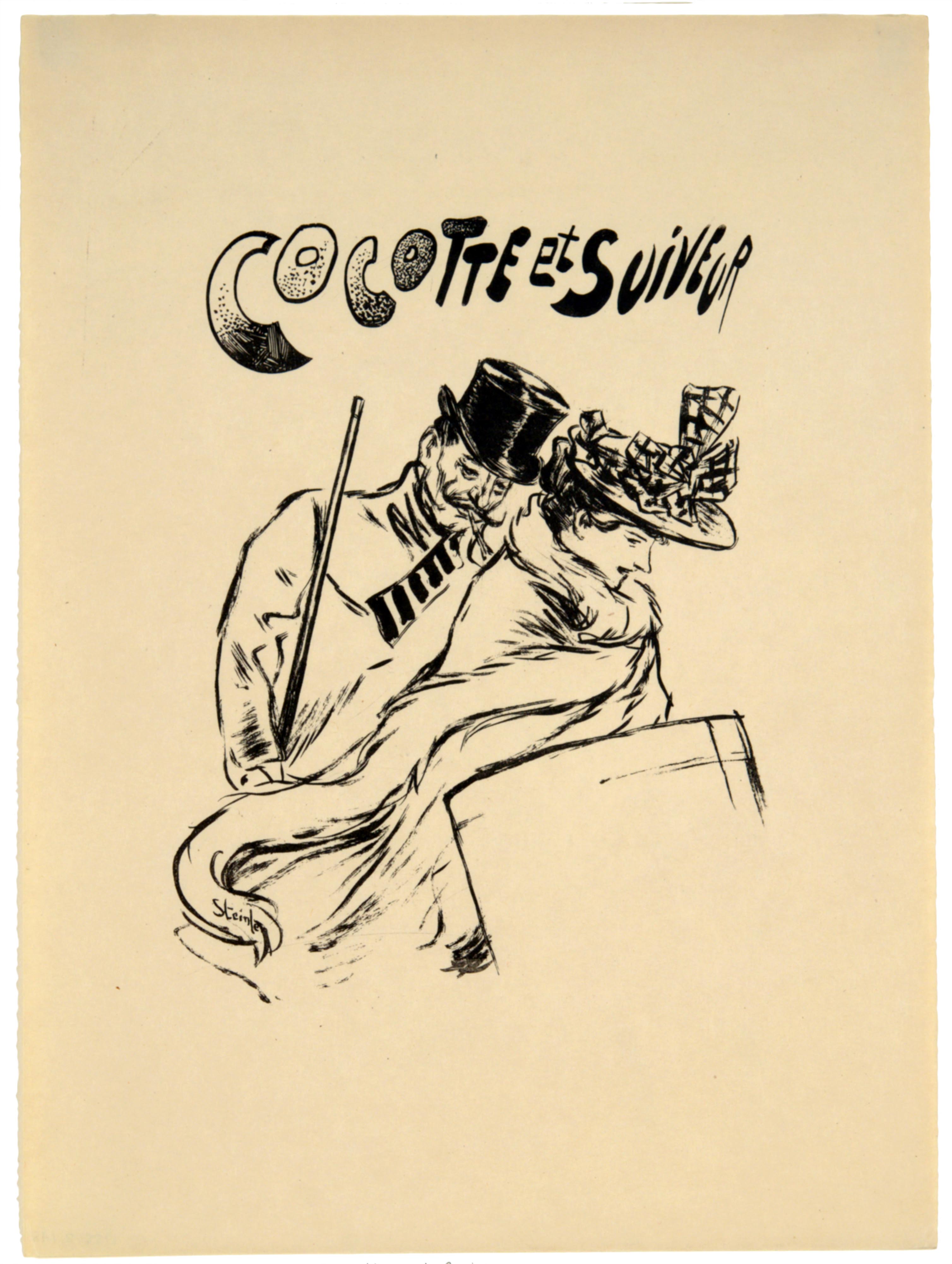 Théophile Alexandre Steinlen, Cocotte et Suiveur, 1893