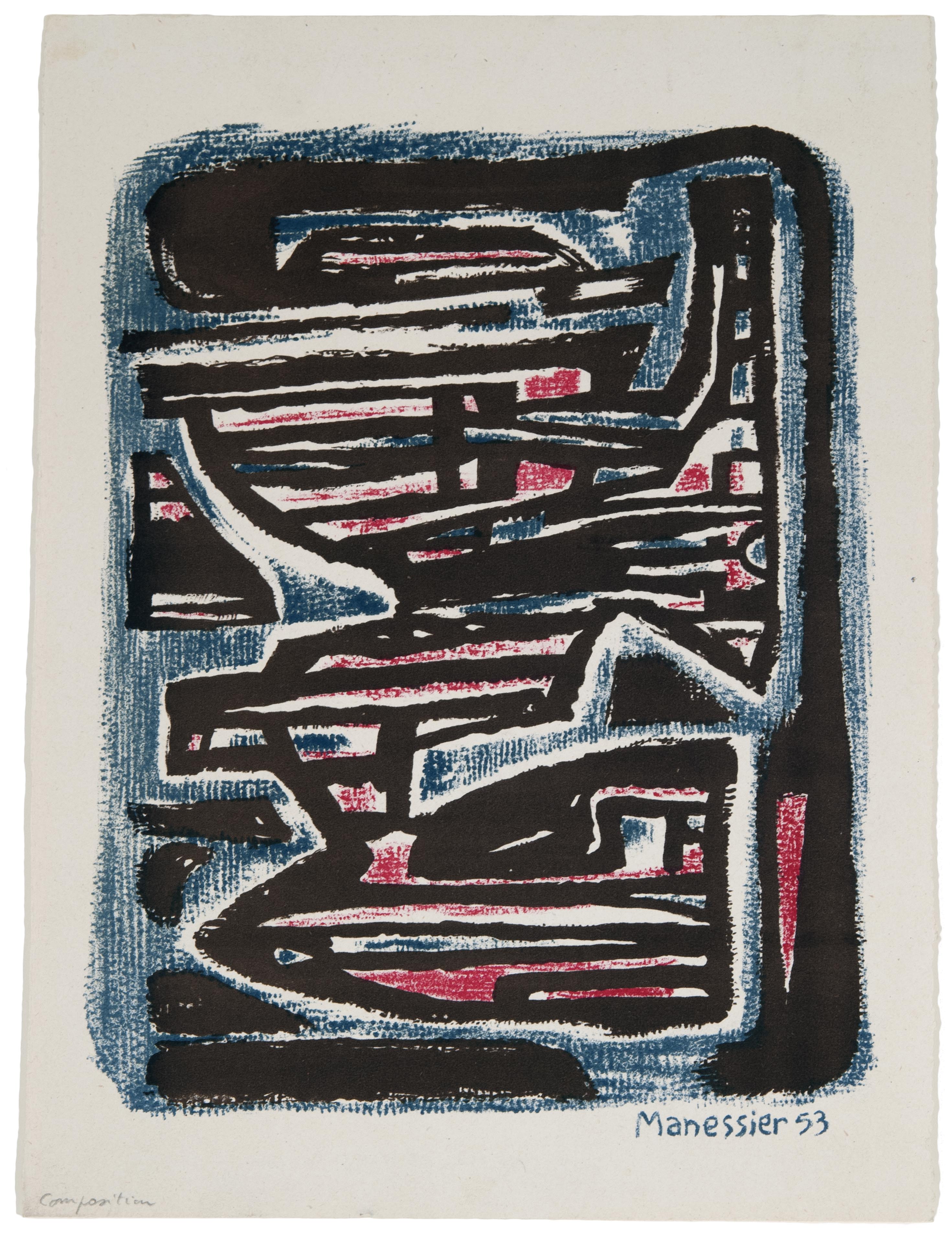 Alfred Manessier, Compositon, 1953