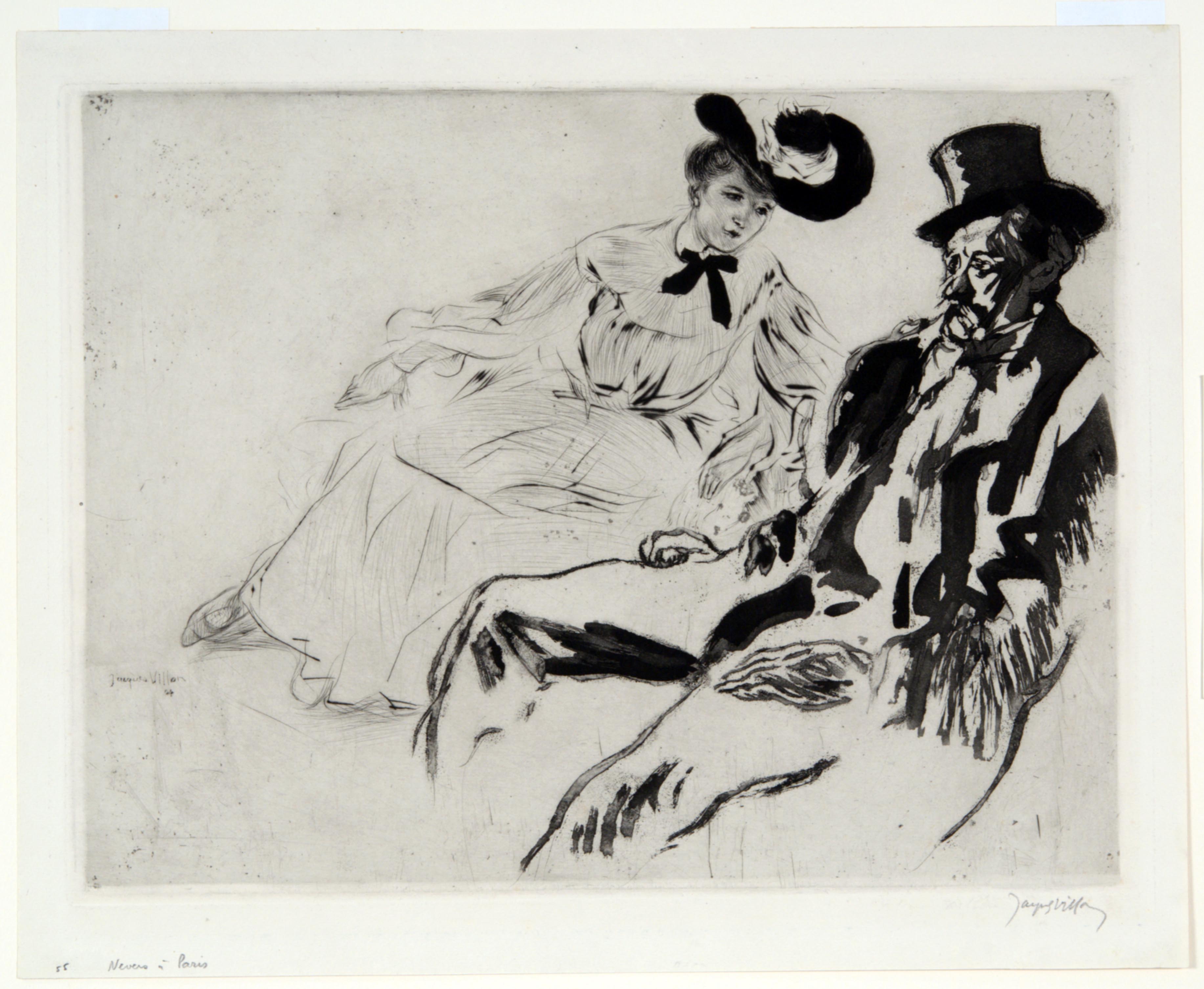 Jacques Villon, Nevers à Paris ou le Fêtard, 1904
