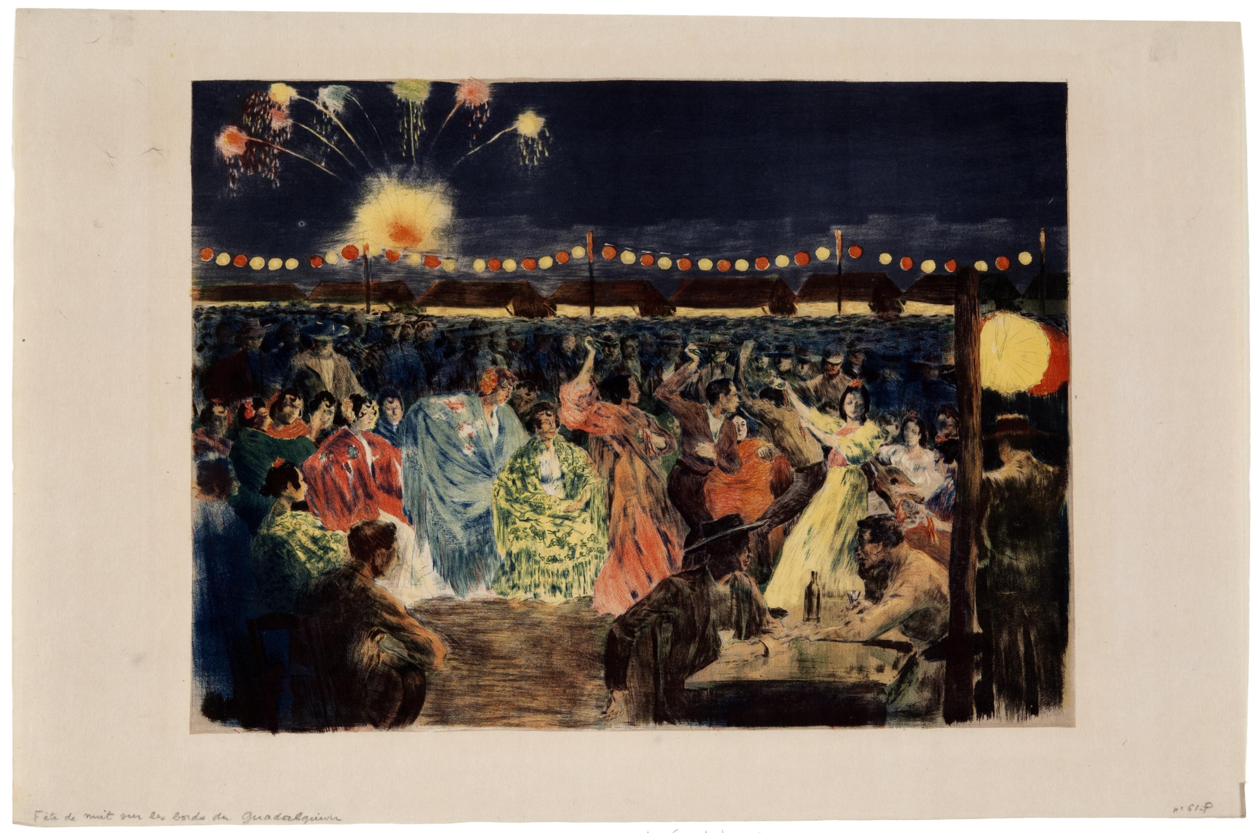 Alexandre Lunois, Celebration on the banks of the Guadalquivir River, ca. 1898