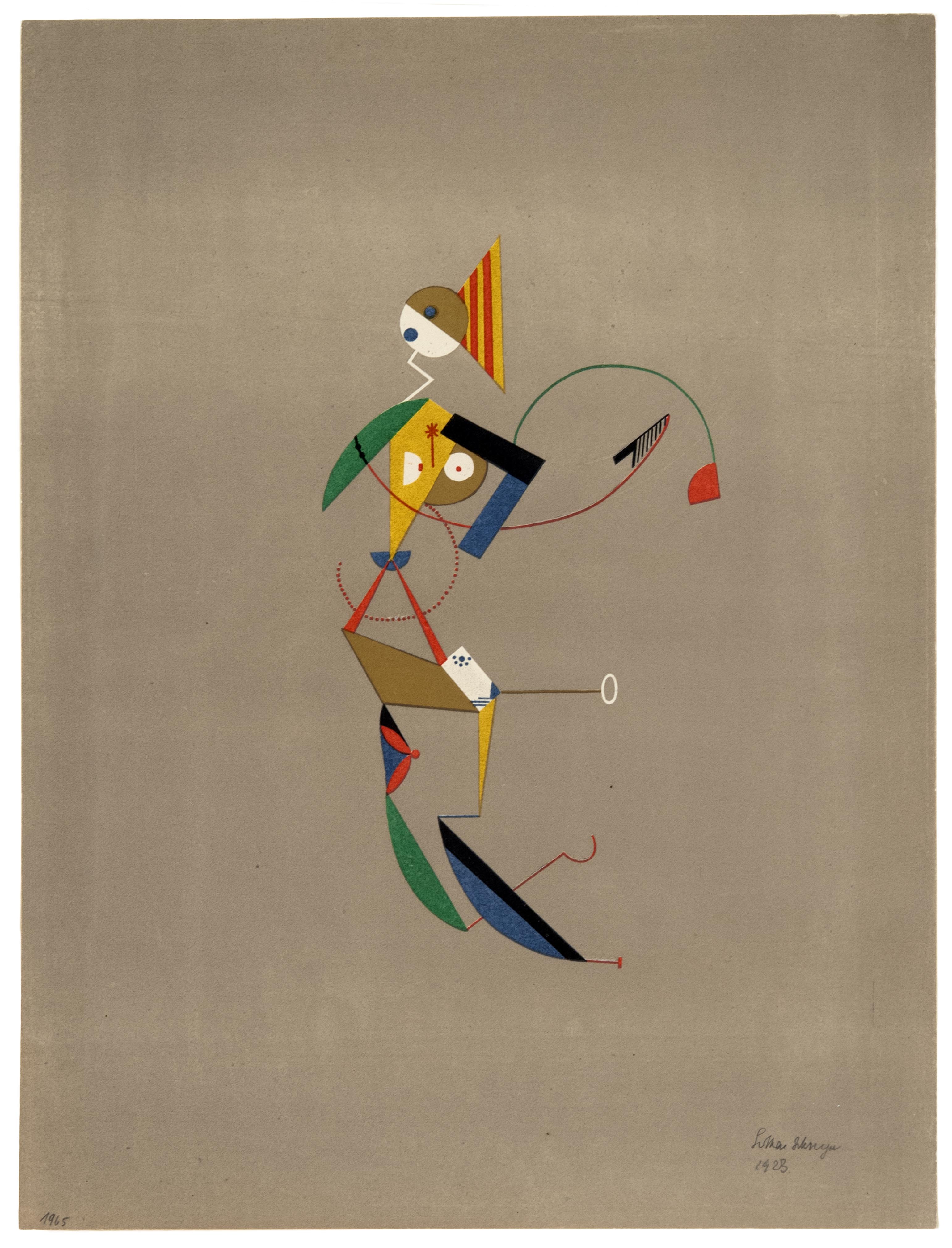 Lothar Schreyer, Figure of a Lustful Woman, 1923