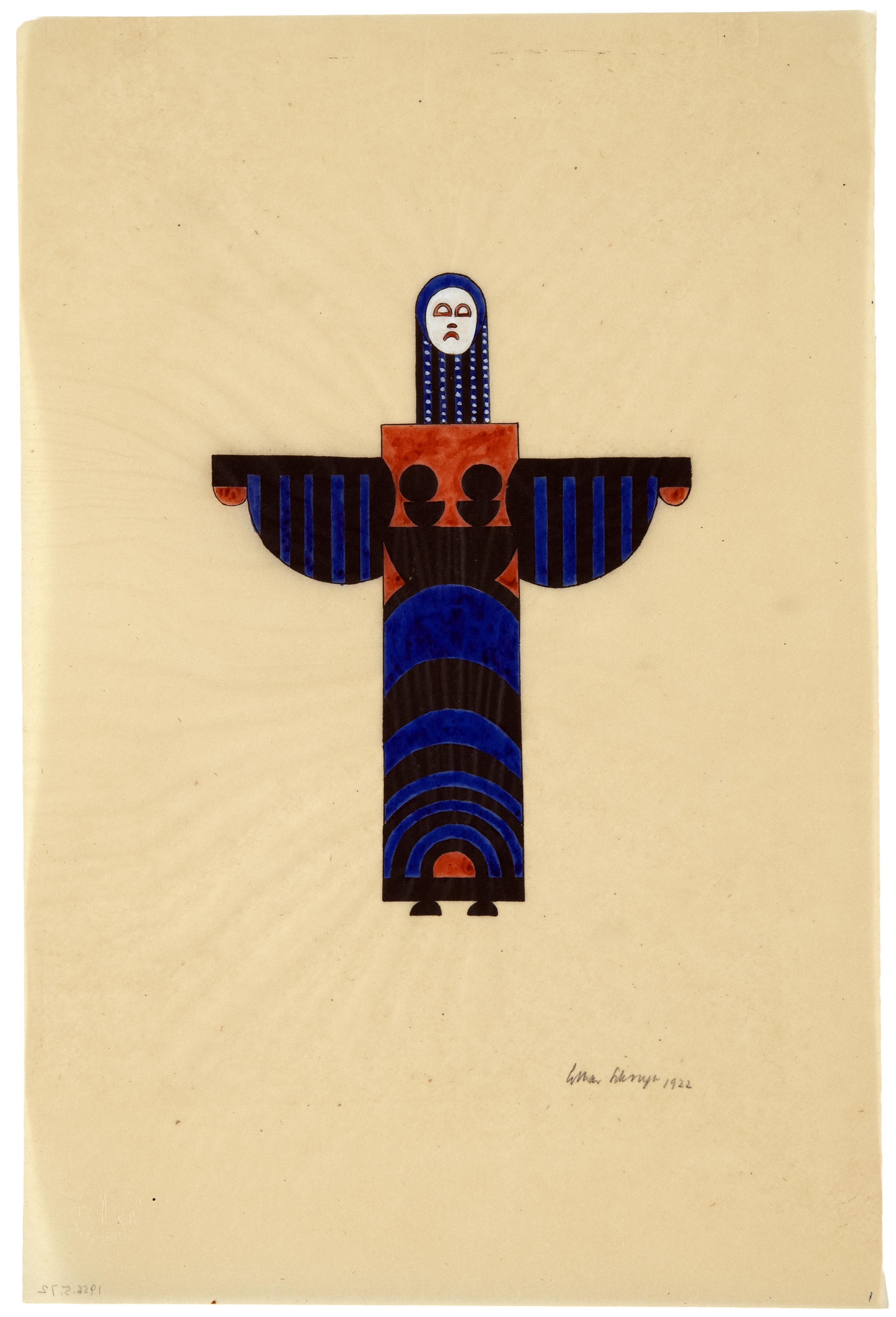 Lothar Schreyer, Form 6 (Farbform 6), Plate 13, 1922