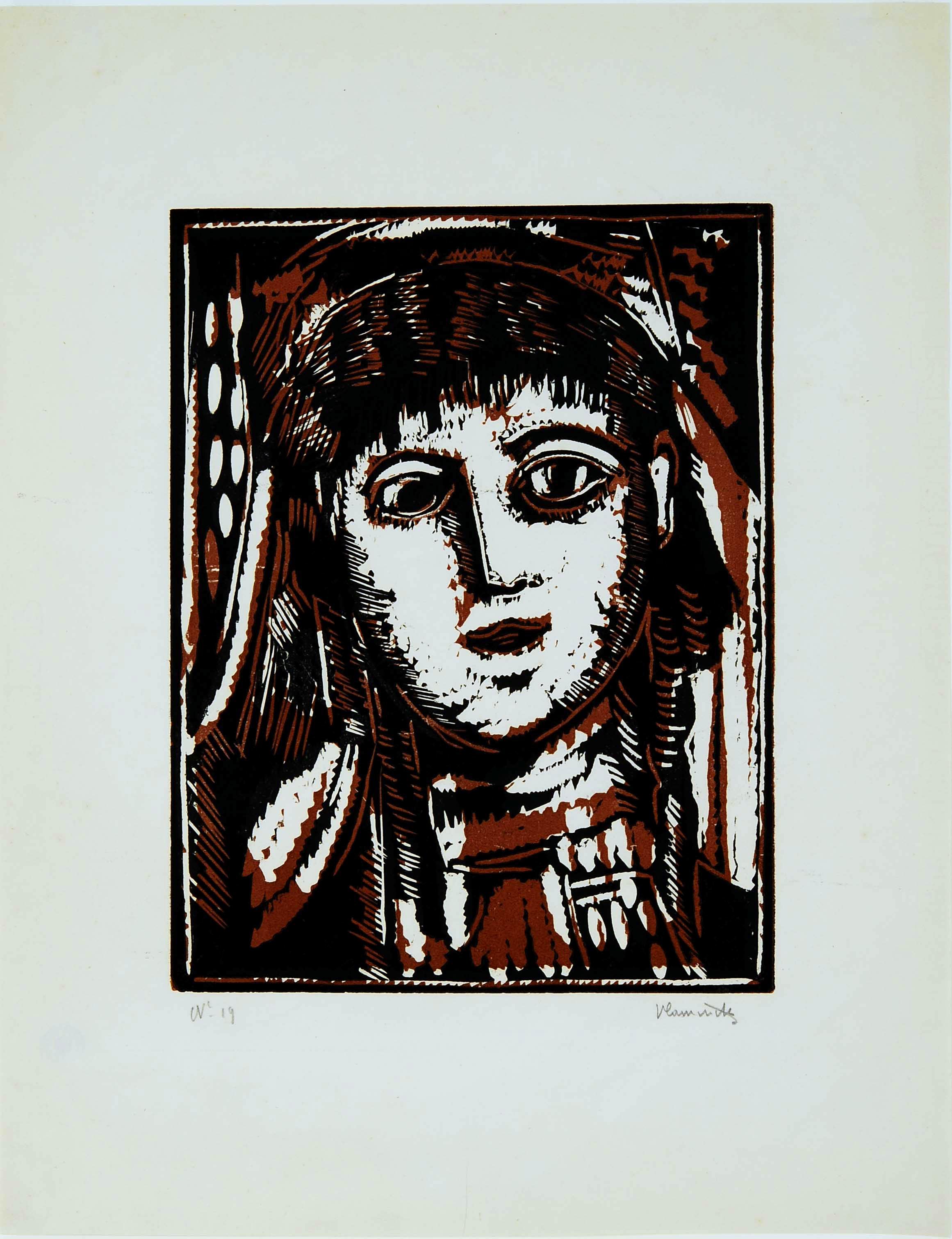 Maurice de Vlaminck, Head of a Woman, 1922