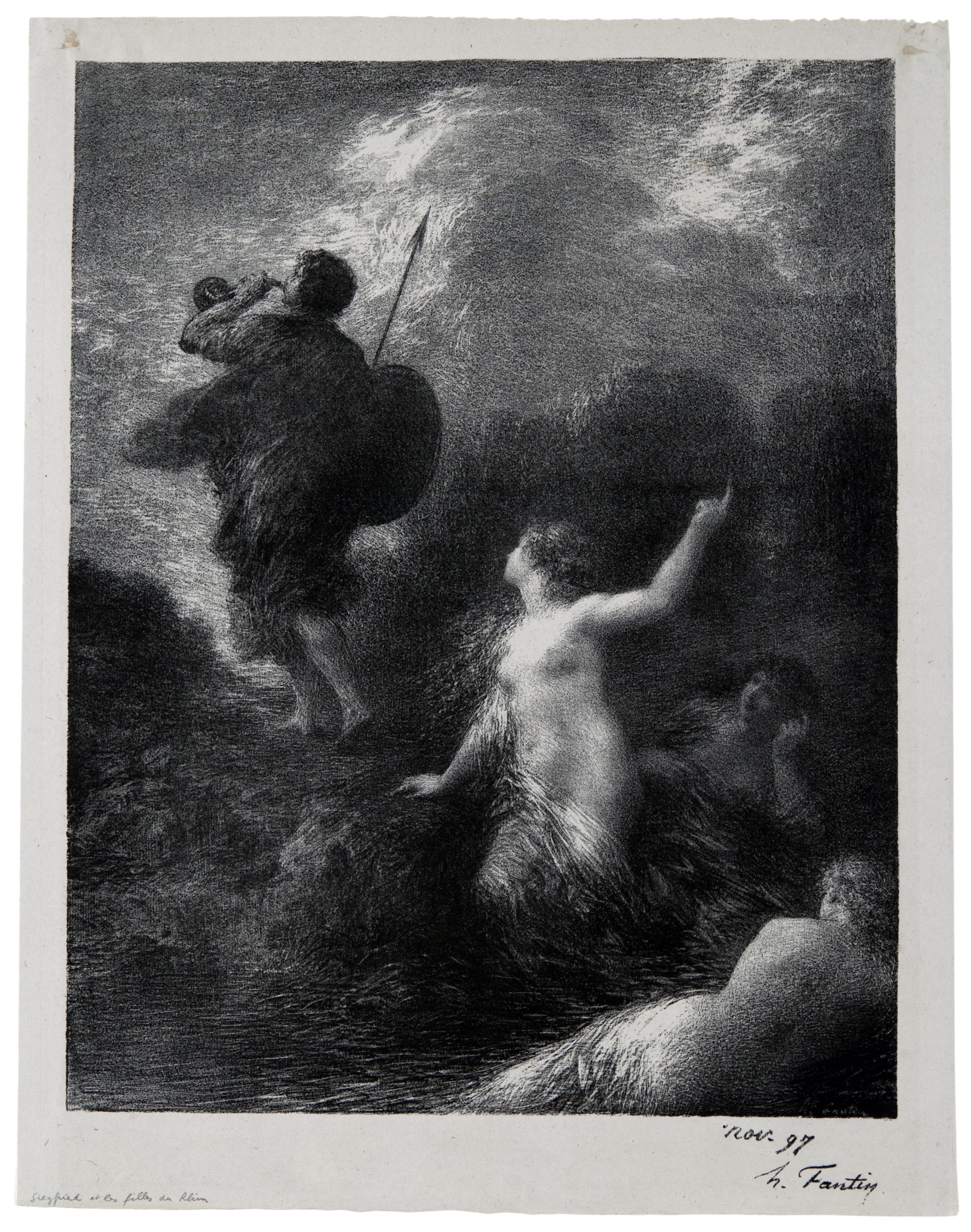Henri Fantin-Latour, Götterdämmerung: Siegfried and the Rhinemaidens, November 1897