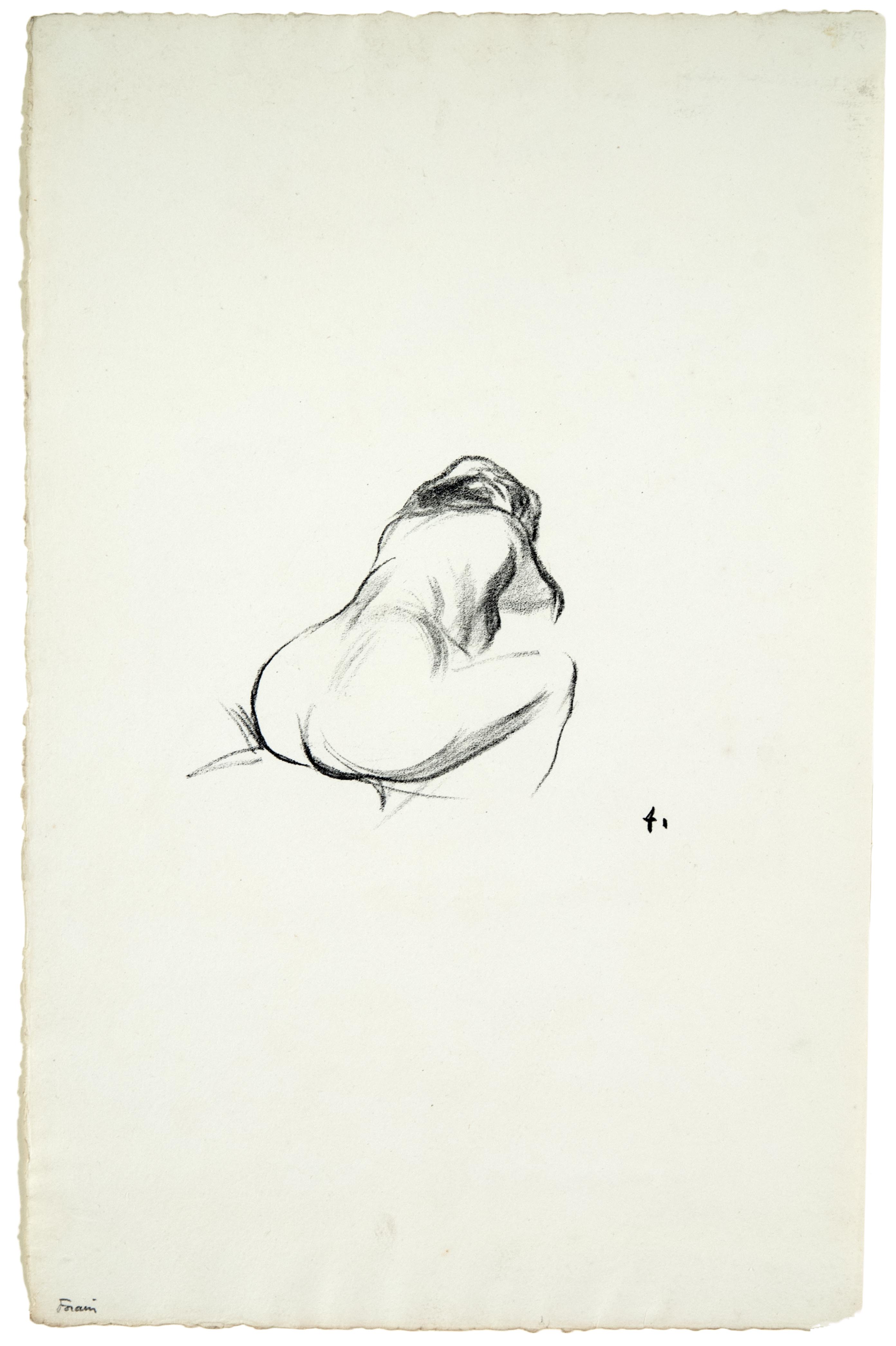 Jean Louis Forain, Study of a Nude From the Back, n.d.