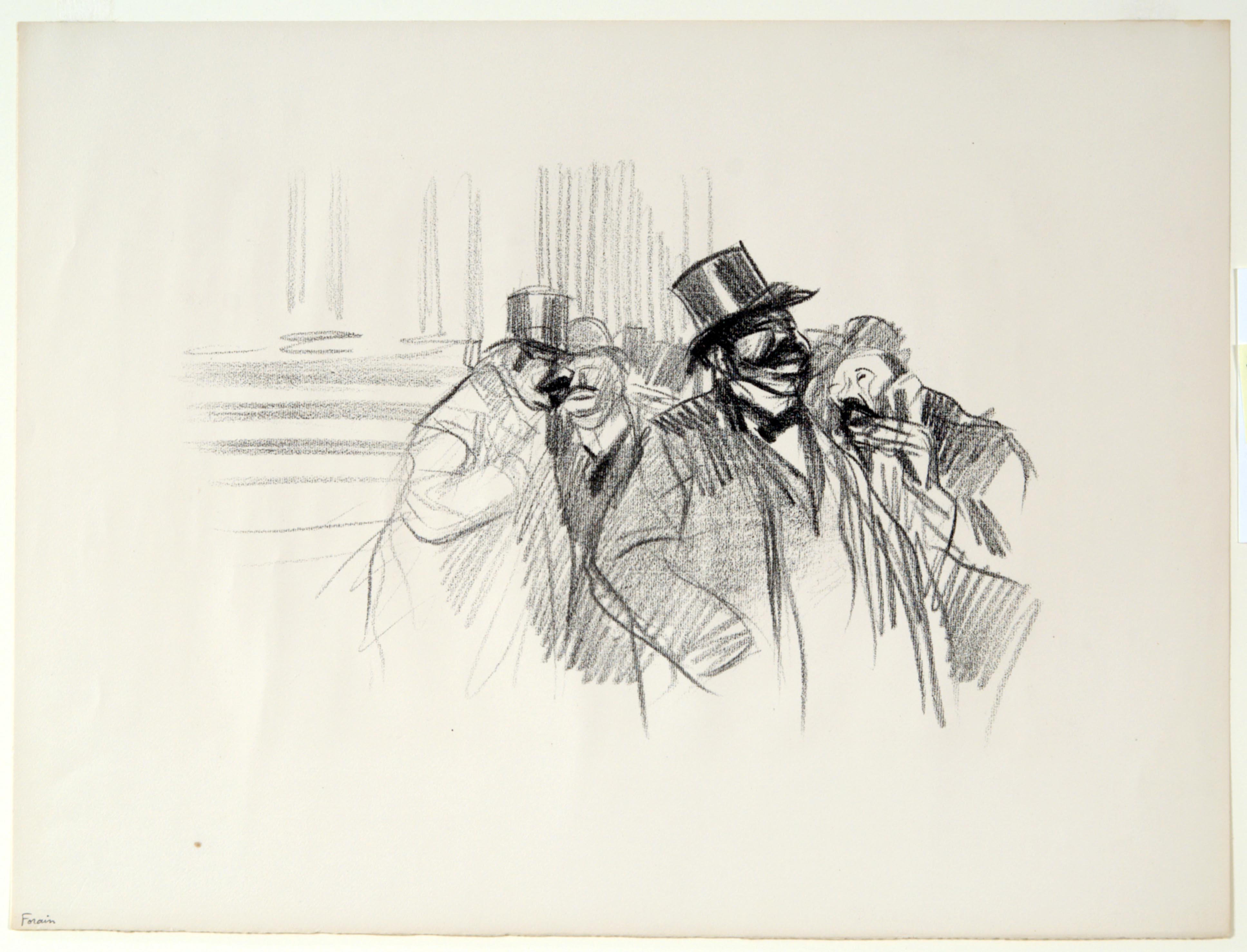 Jean Louis Forain, At the Stock Exchange, n.d.