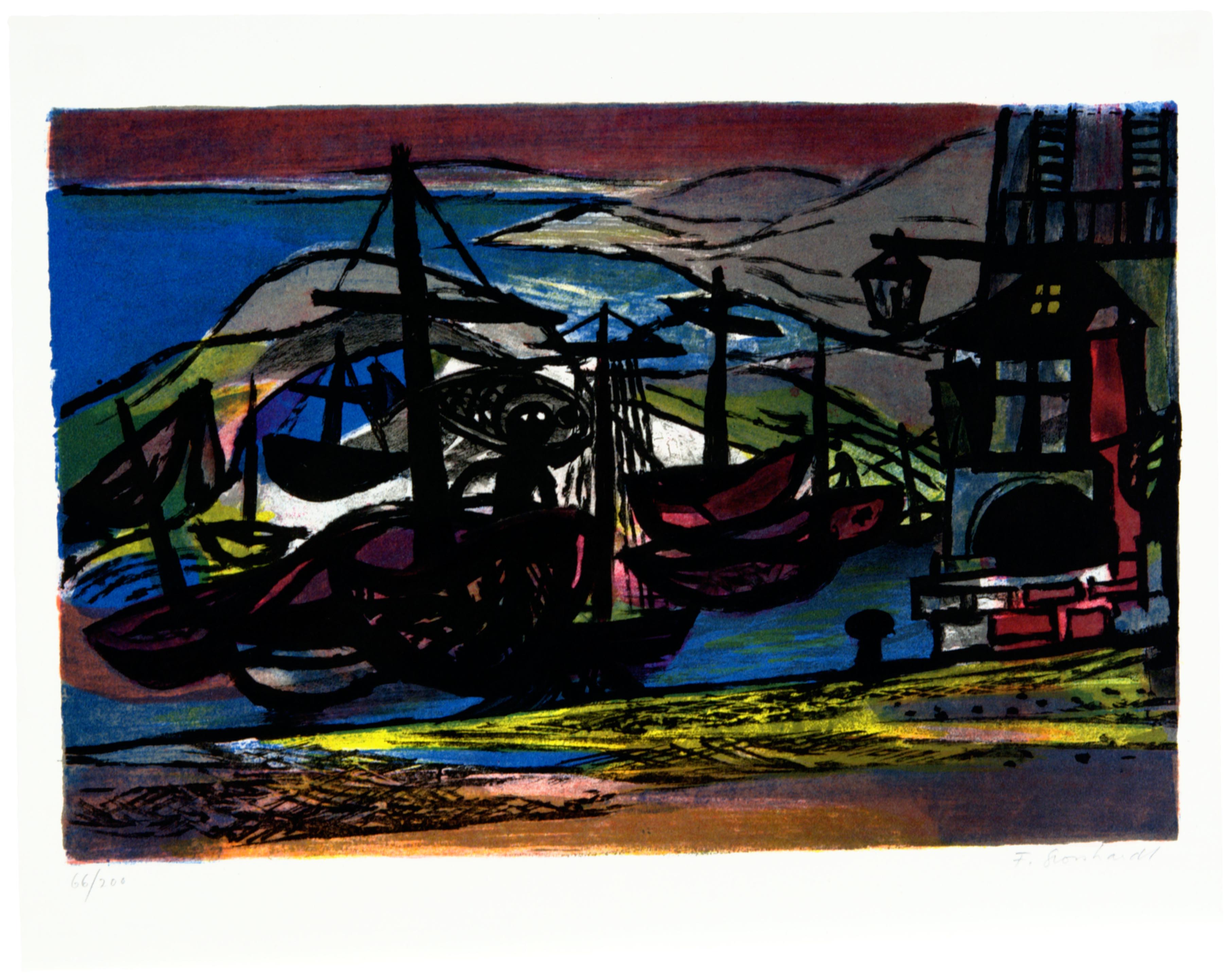 Edwin Ferdinand Grosshardt, Fishing Harbor, n.d.