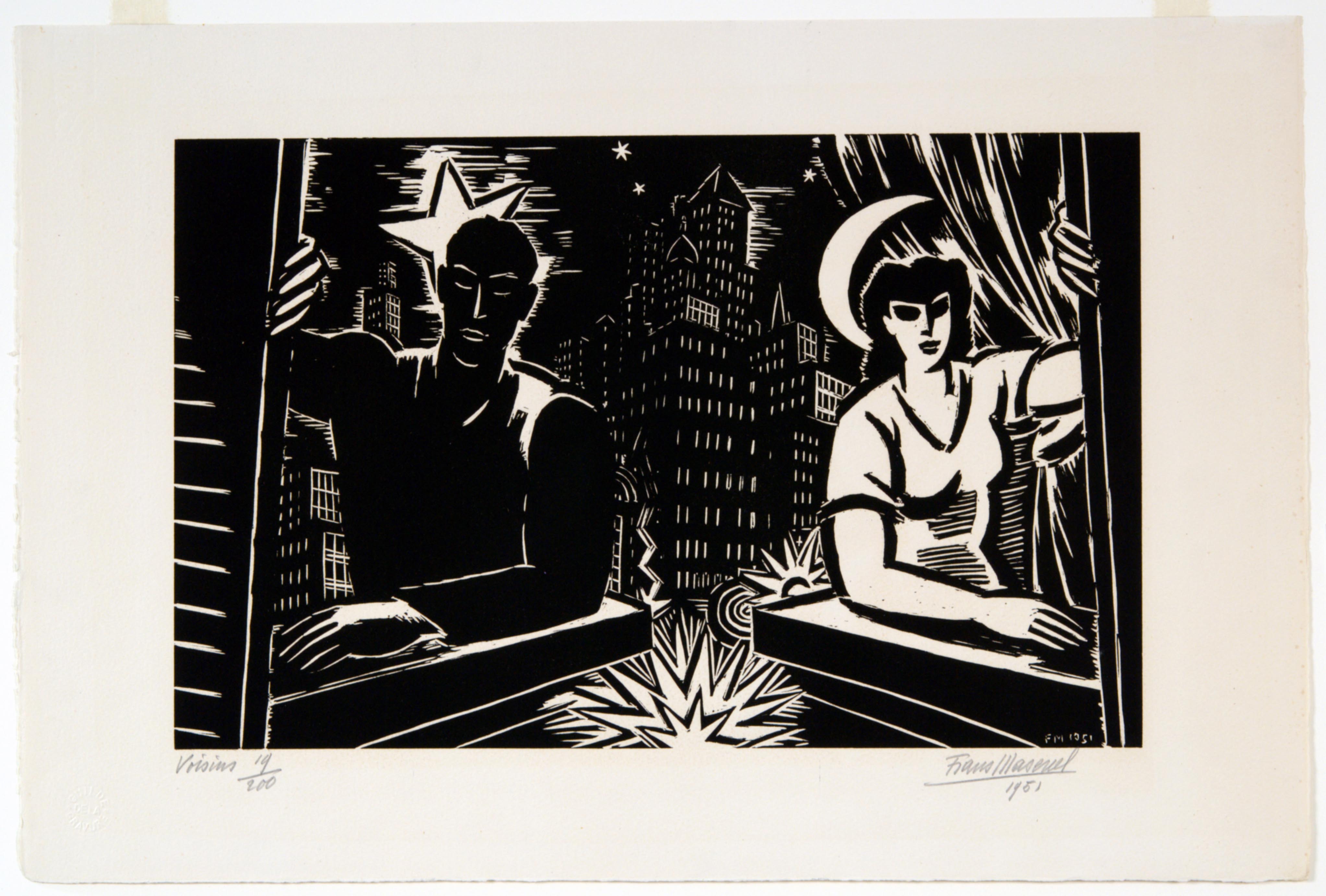Frans Masereel, Neighbors, 1951