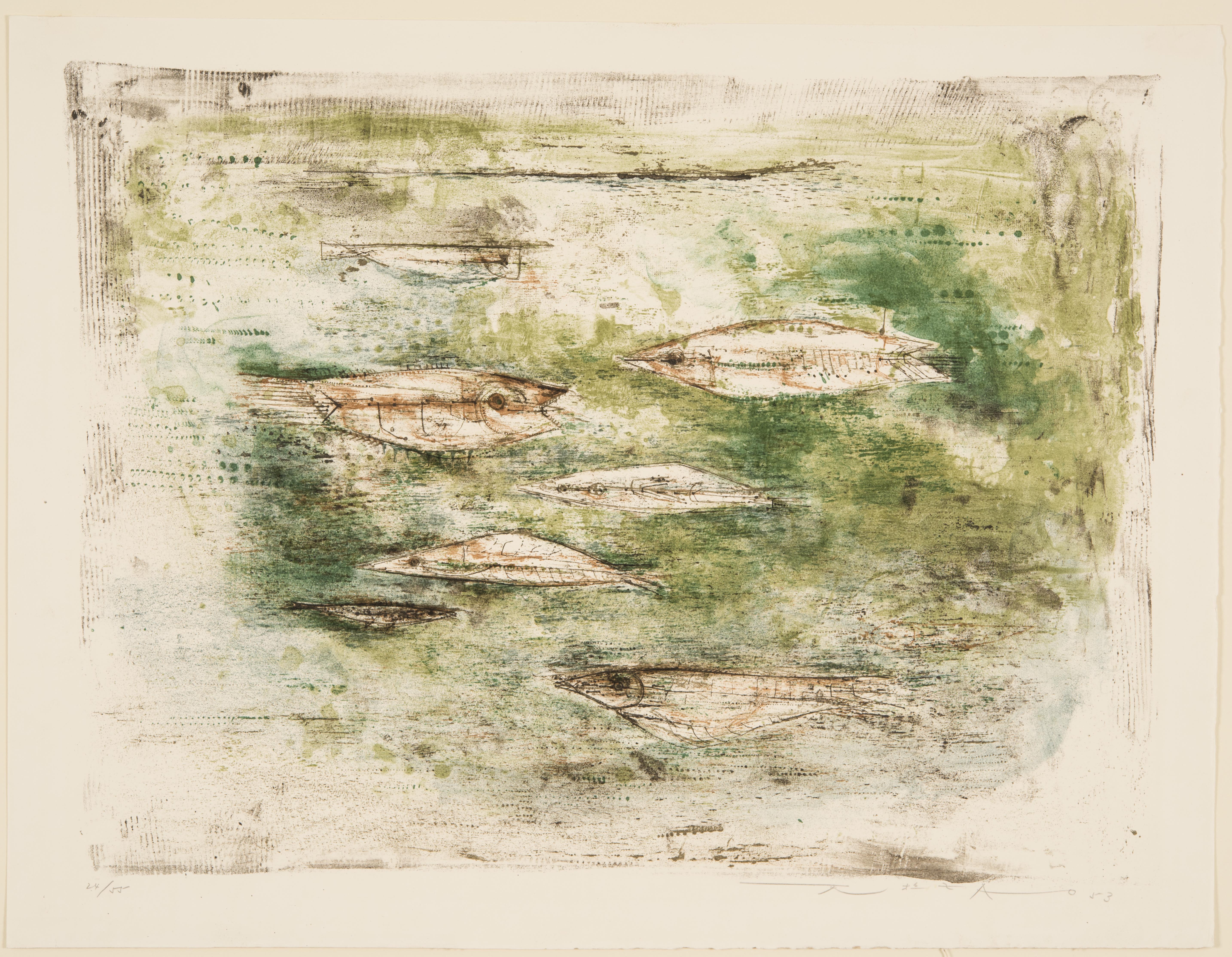 Zao Wou-Ki, Fish, 1953