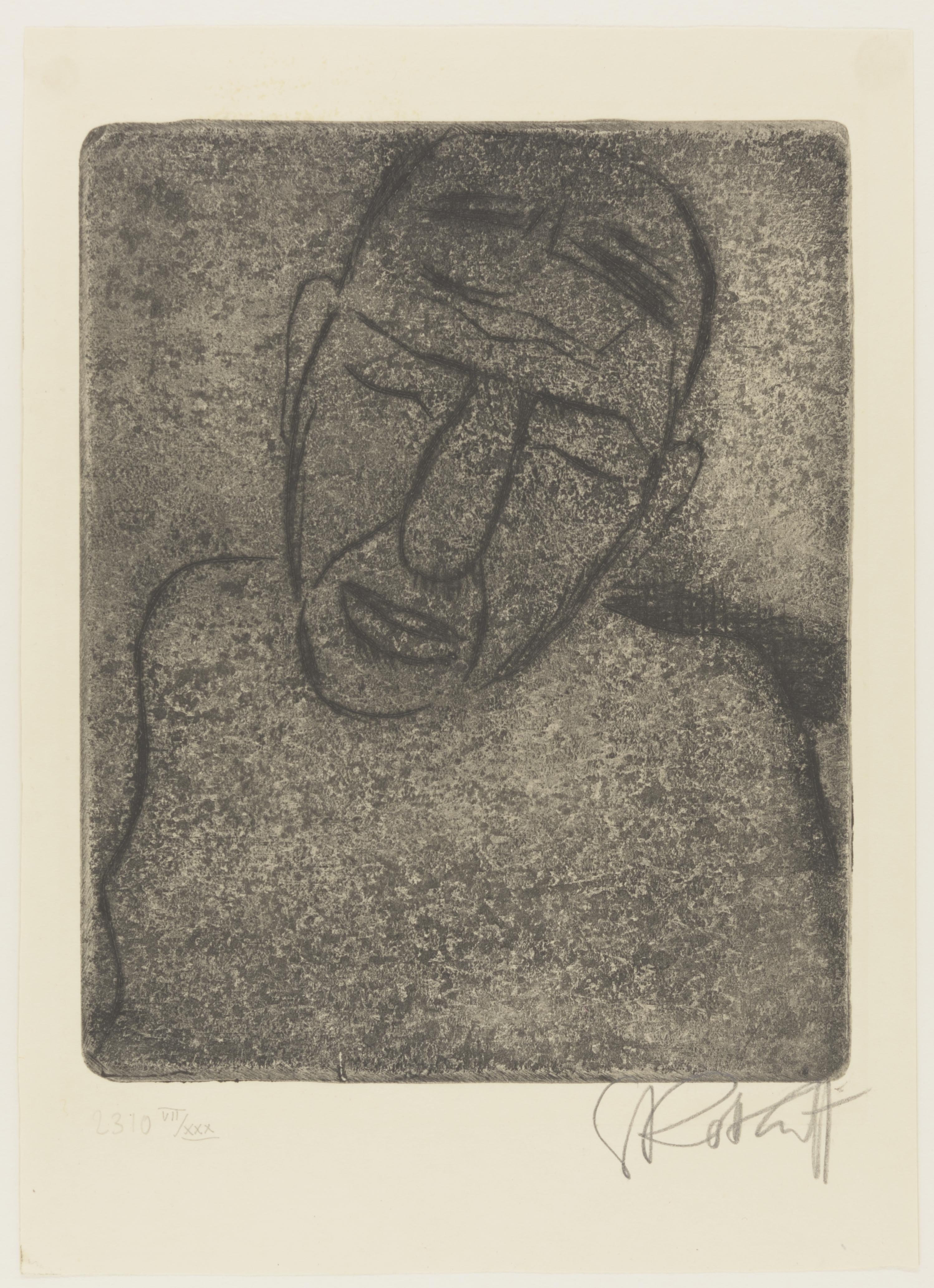 Karl Schmidt-Rottluff, Head of an Old Woman, 1923