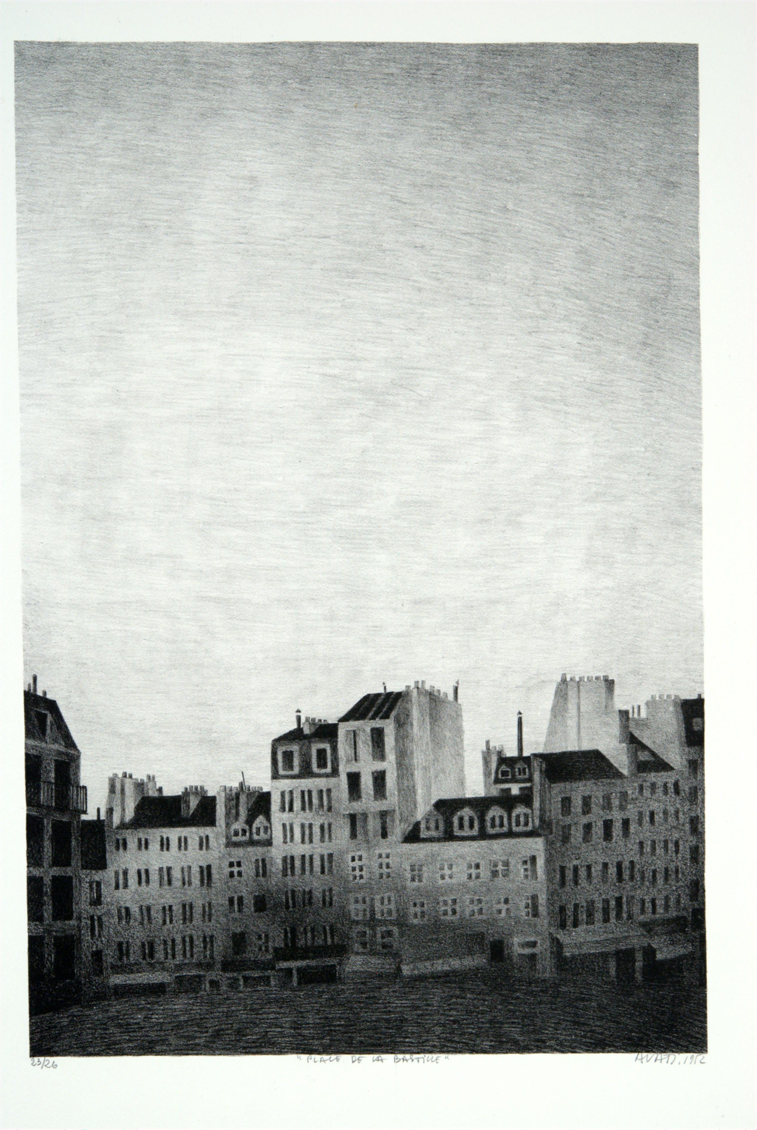 Mario Avati, Place de la Bastille, February 1952