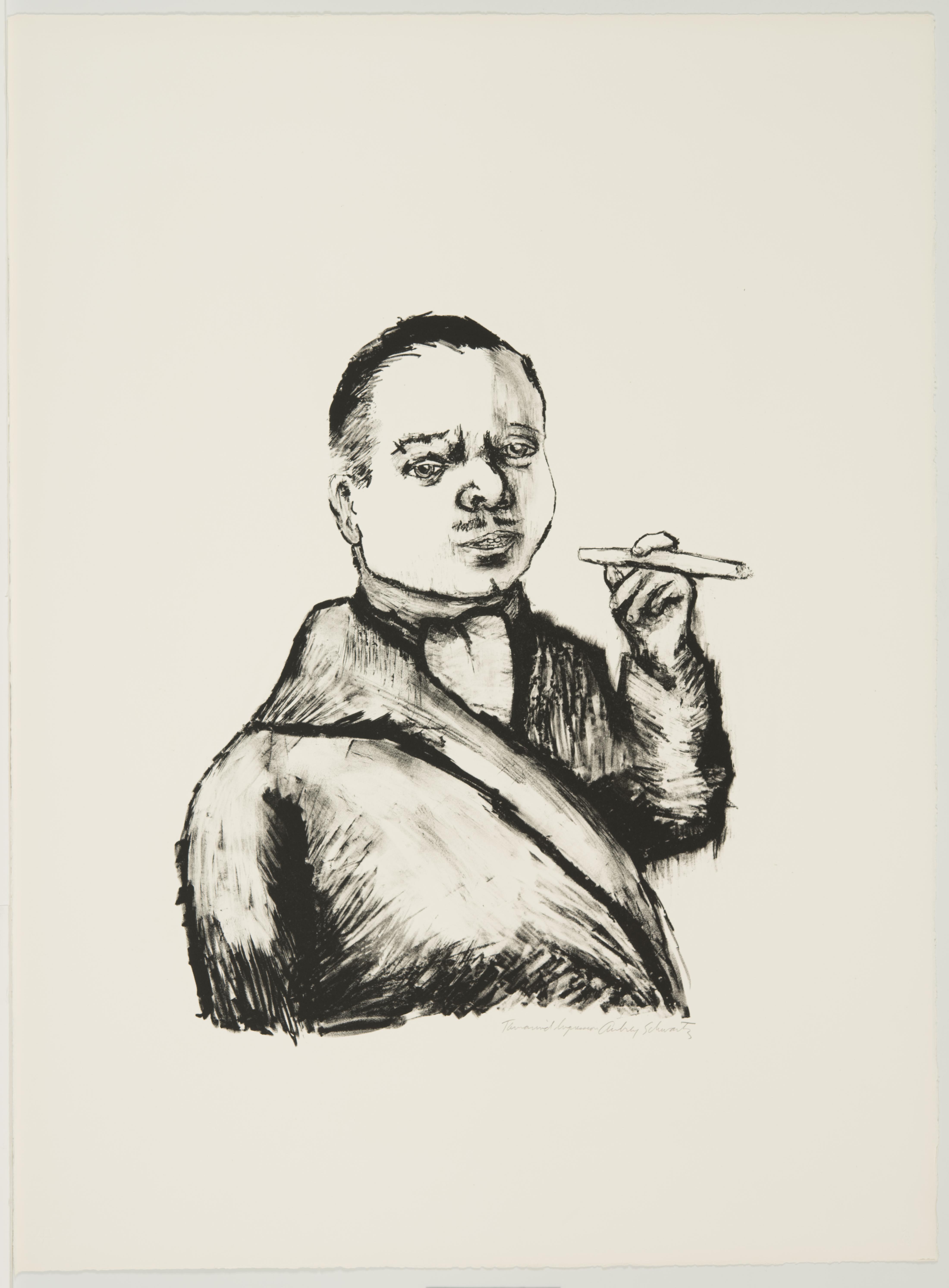 Aubrey Schwartz, Man with Cigar (IX), September - November 1960
