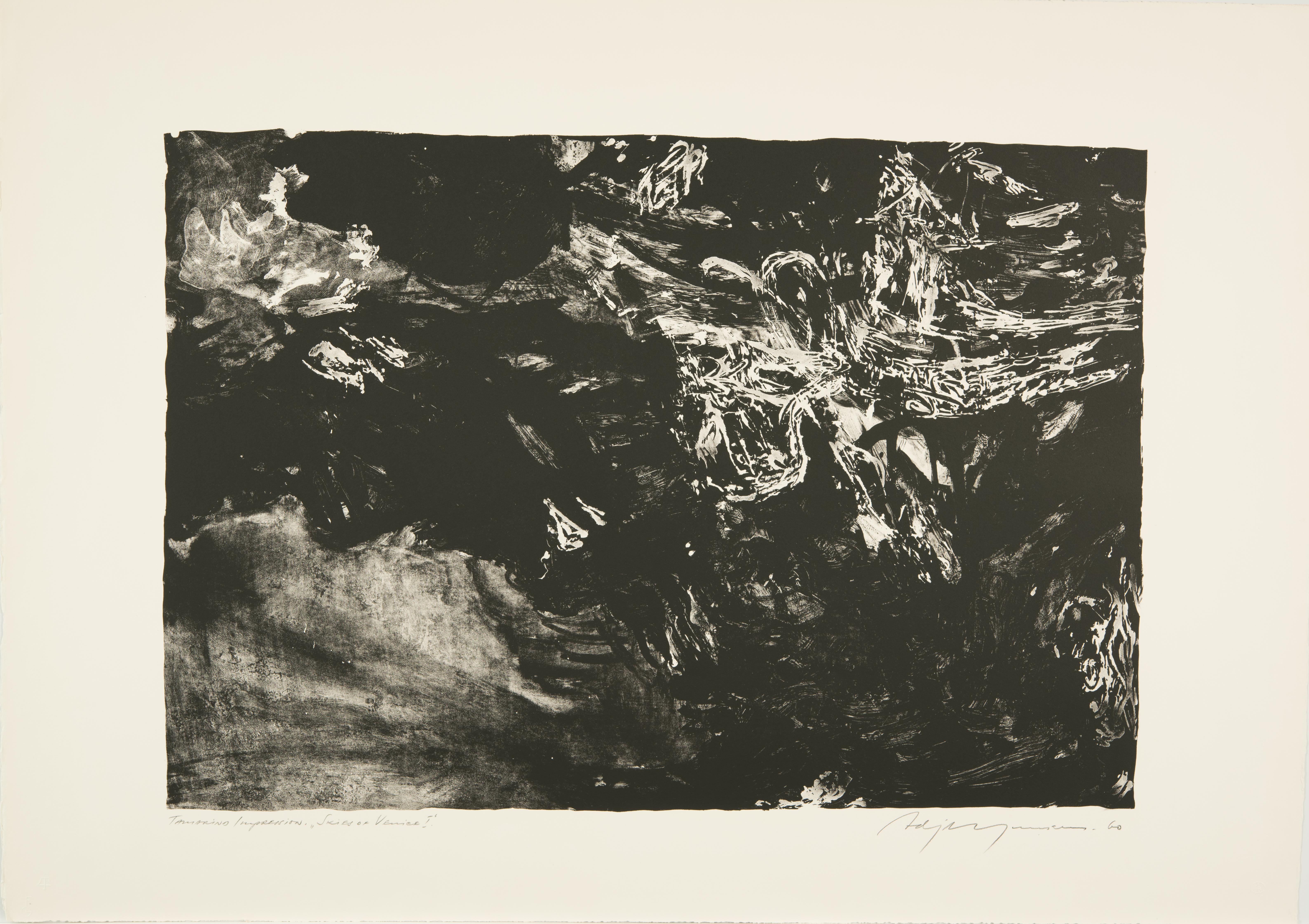 Adja Yunkers, Skies of Venice II, 1960
