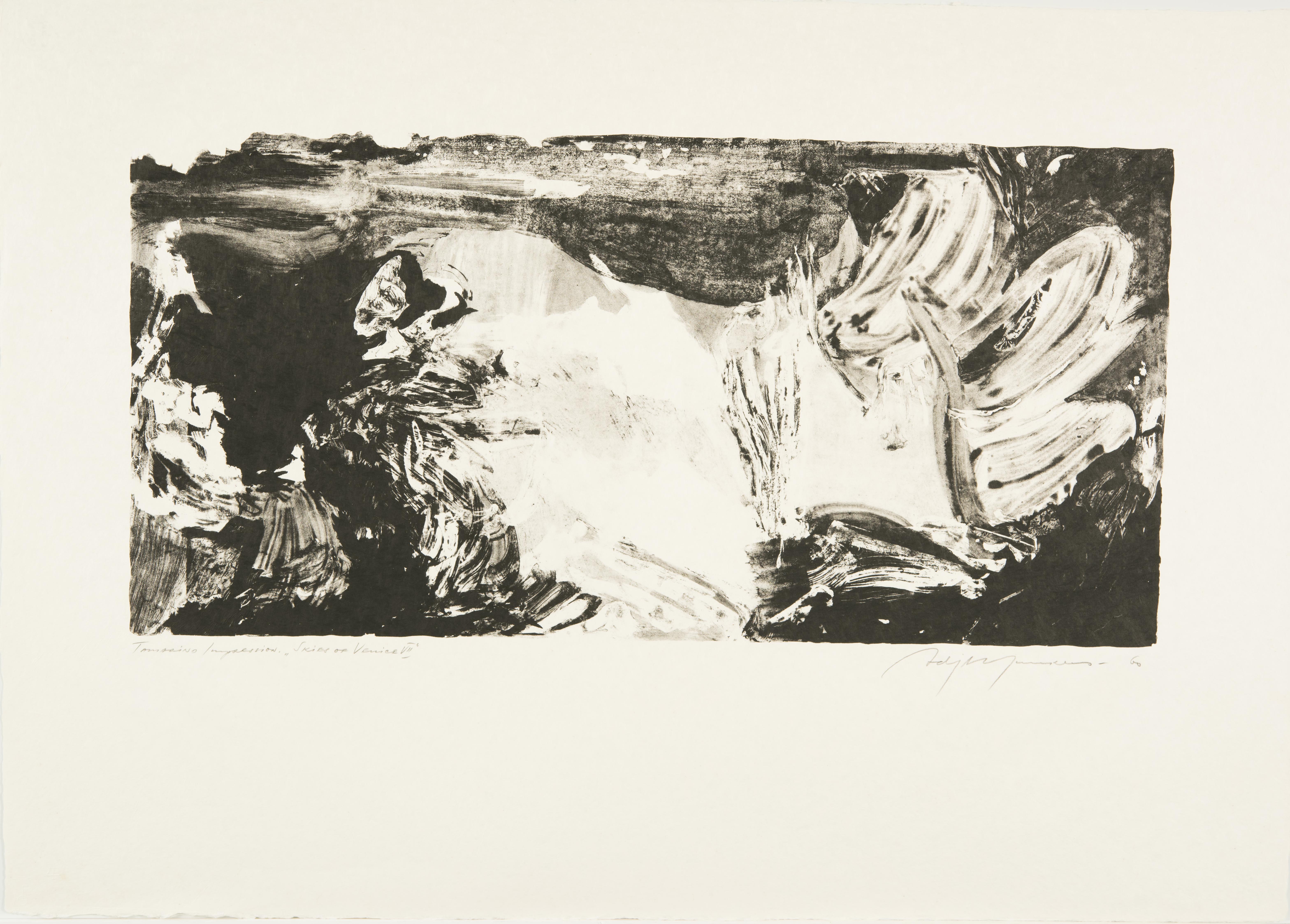 Adja Yunkers, Skies of Venice VIII, 1960
