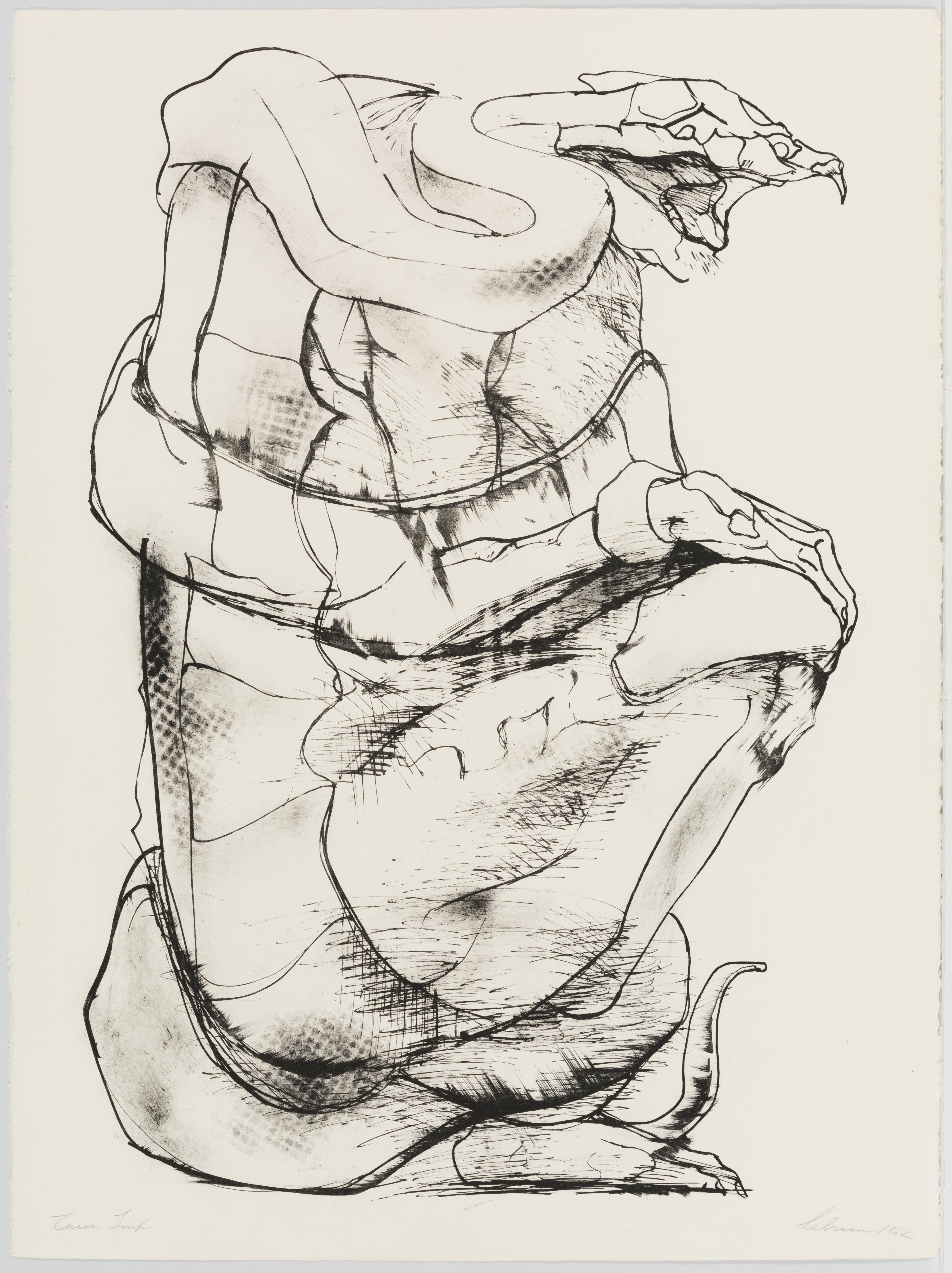 Rico Lebrun, Inferno Series F, January 2-4, 1962