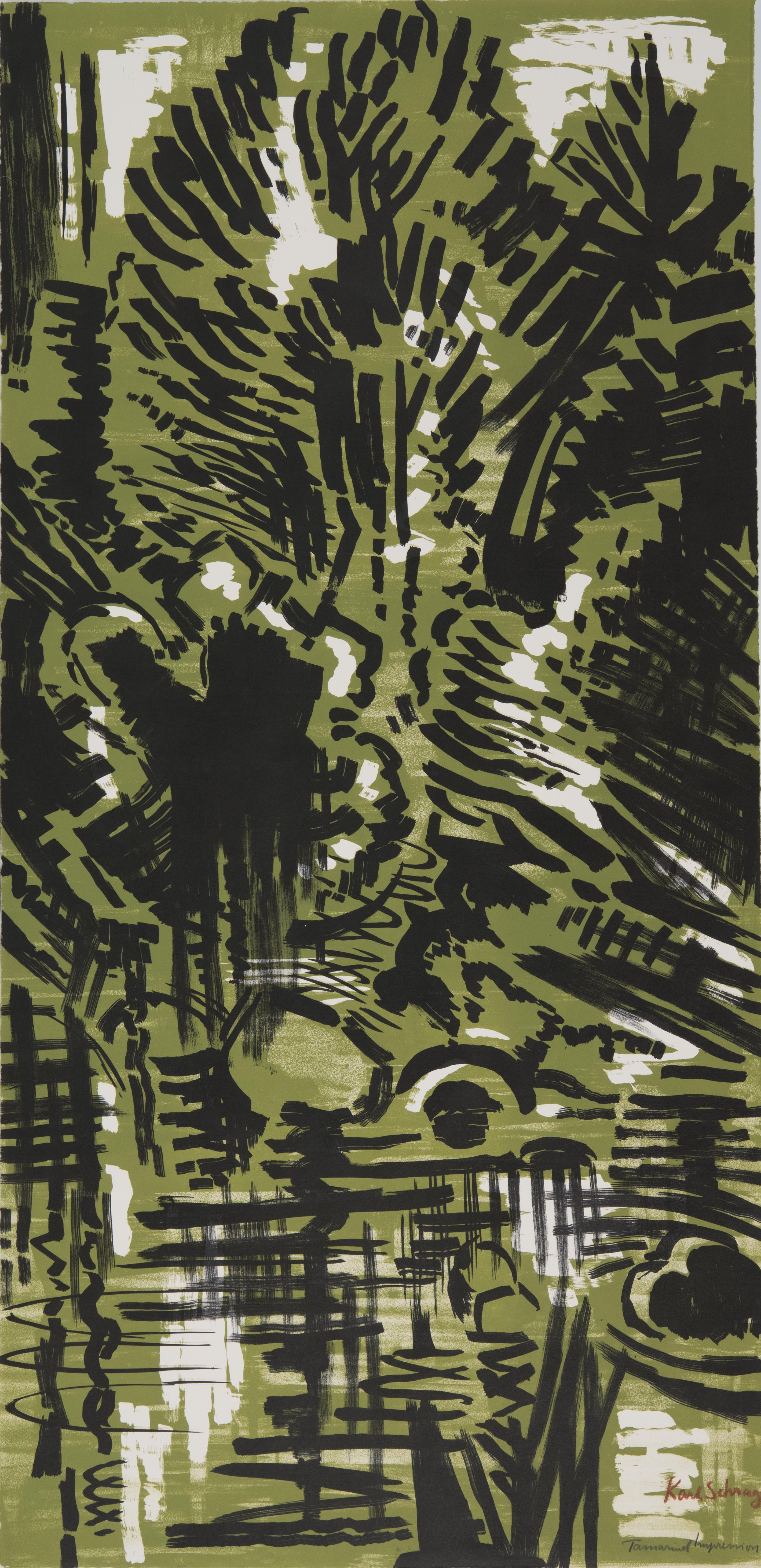 Karl Schrag, Pond in a Forest, May 2-7, 1962