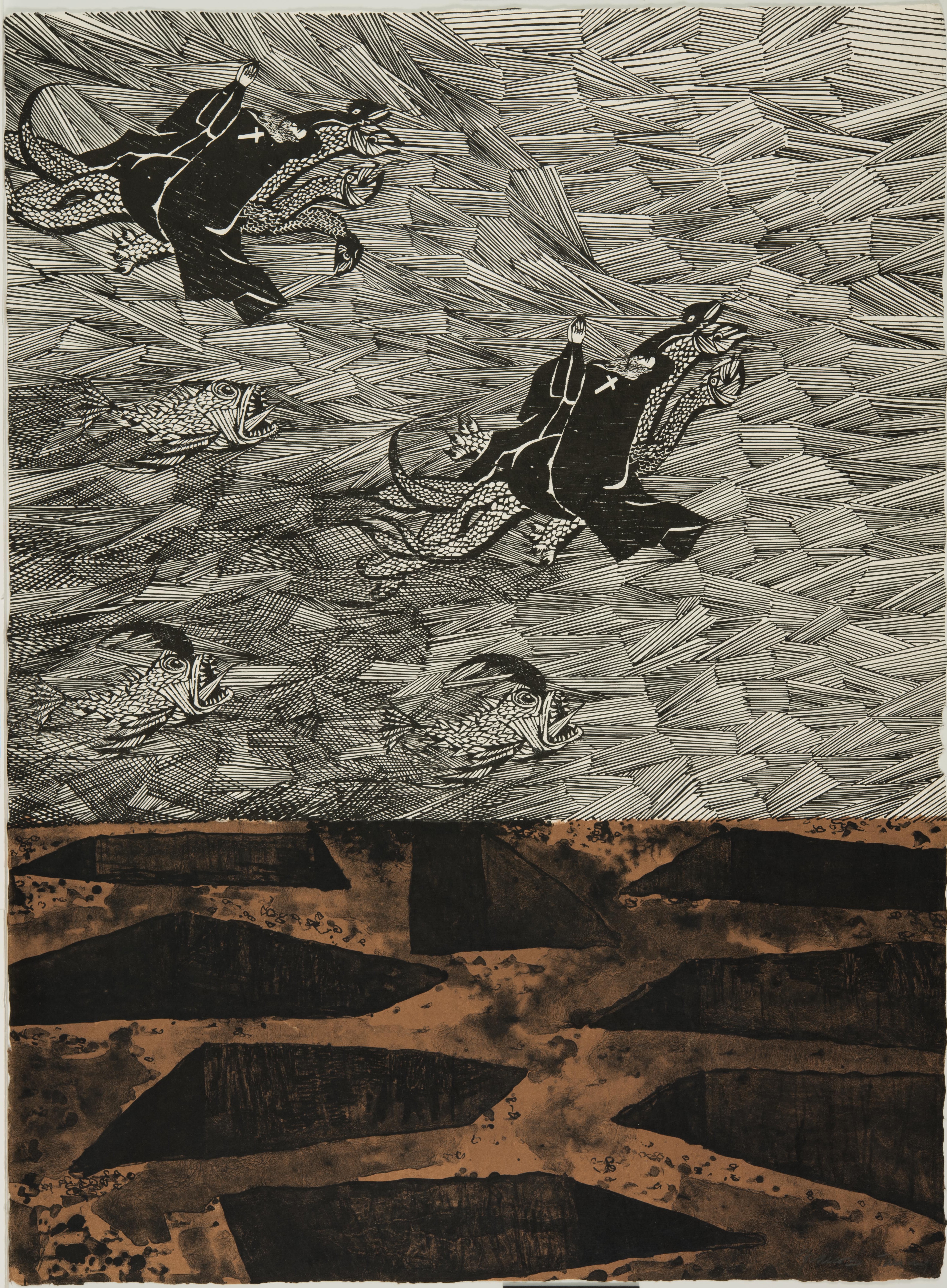 Antonio Frasconi, Monster (XIII), March 8-14, 1962