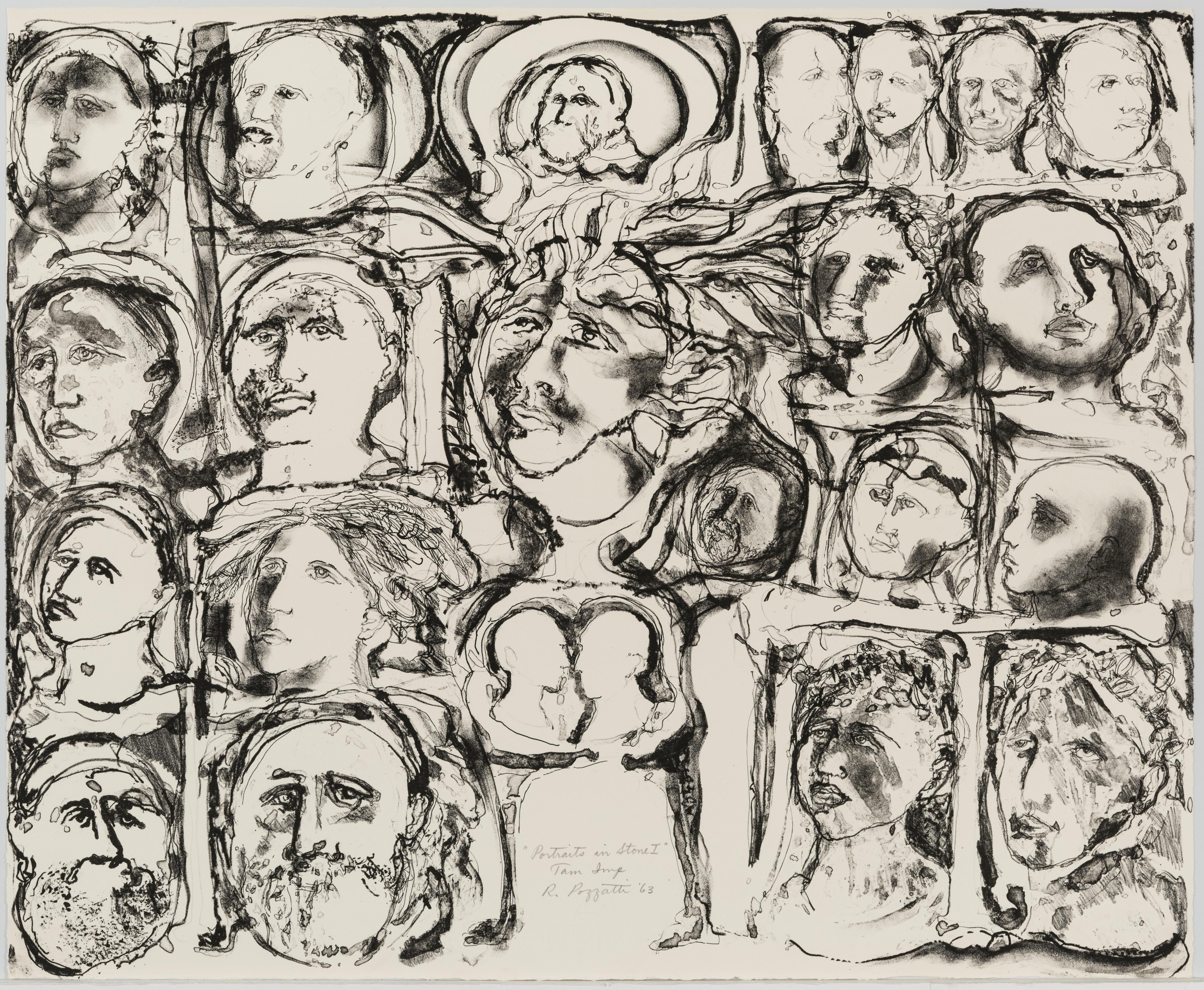 Rudy Pozzatti, Portraits in Stone I, February 8-12, 1963