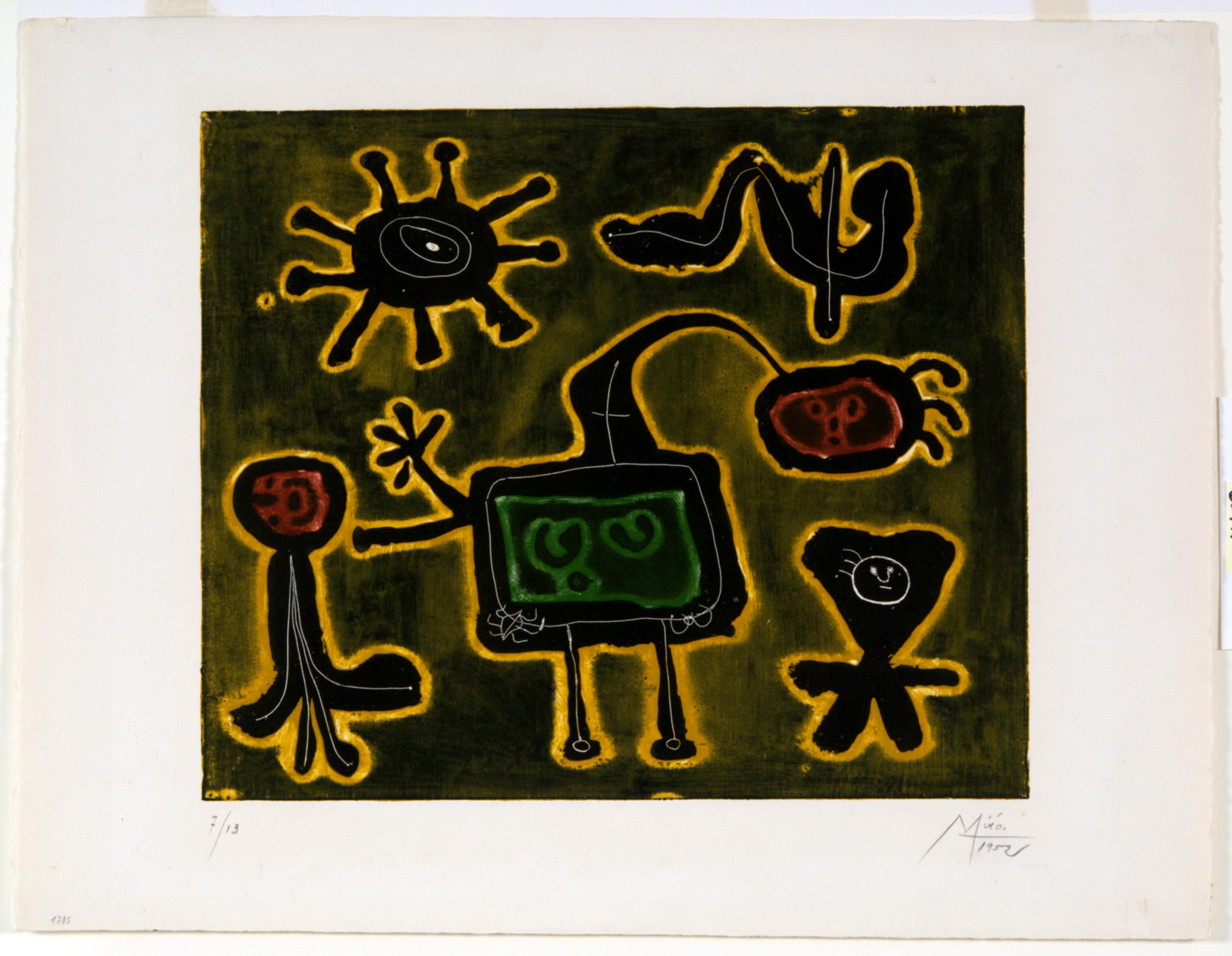 Joan Miró, Composition from Serie I, 1952