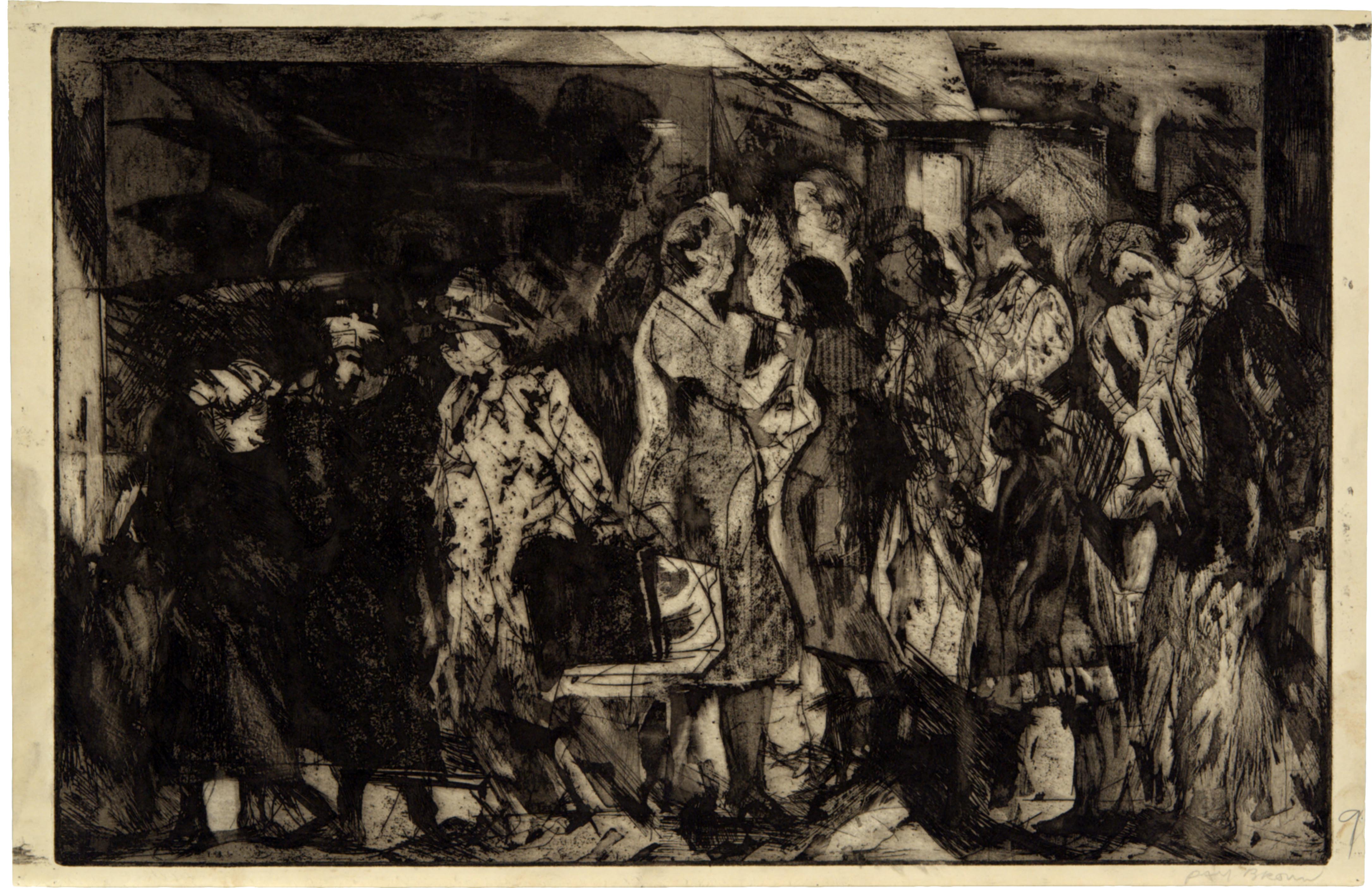 Raymond Bruce Brown, City Street, 1954