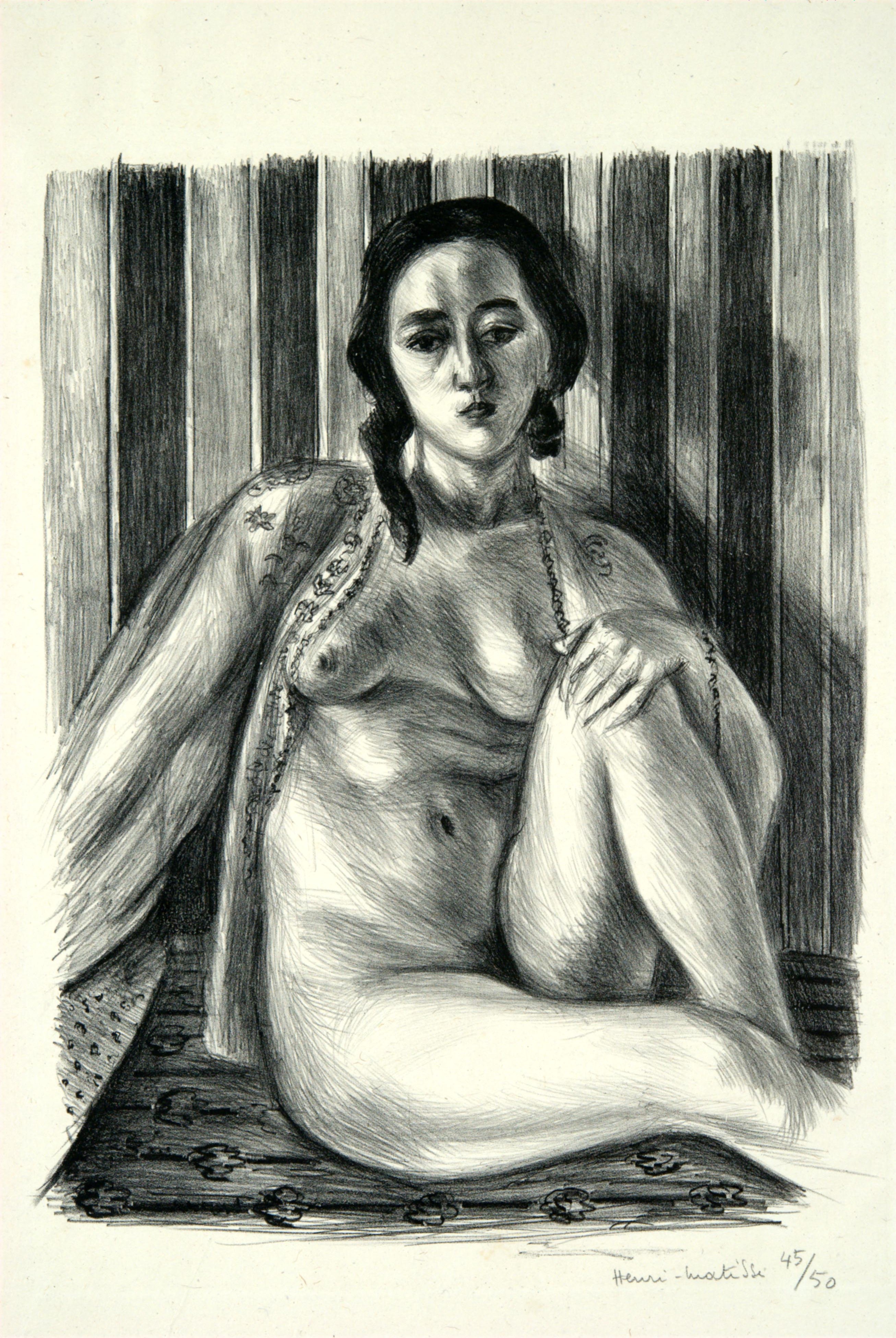 Henri Matisse, Seated Nude in a Tulle Blouse, 1925