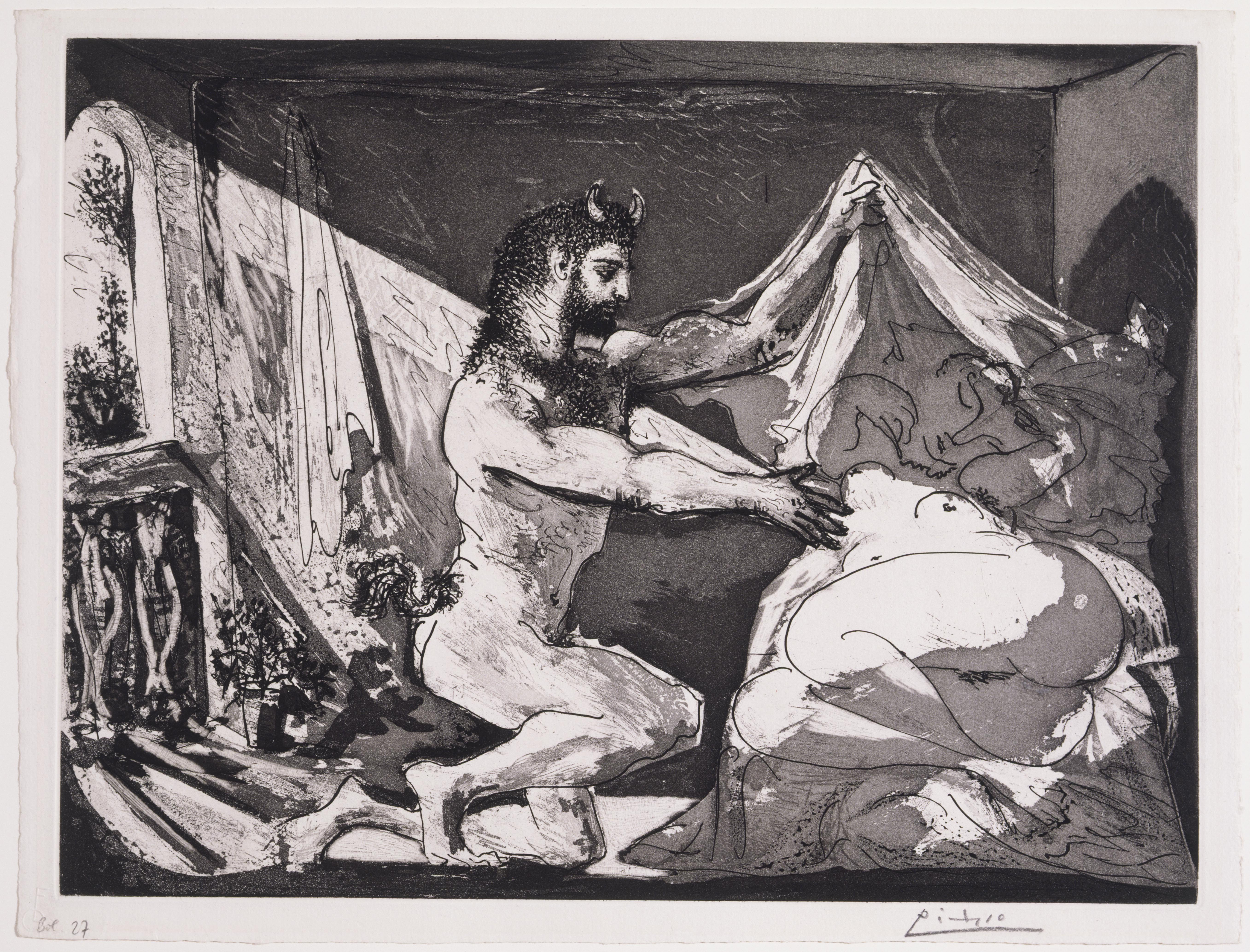Pablo Picasso, Faun Uncovering a Sleeping Woman, June 12, 1936
